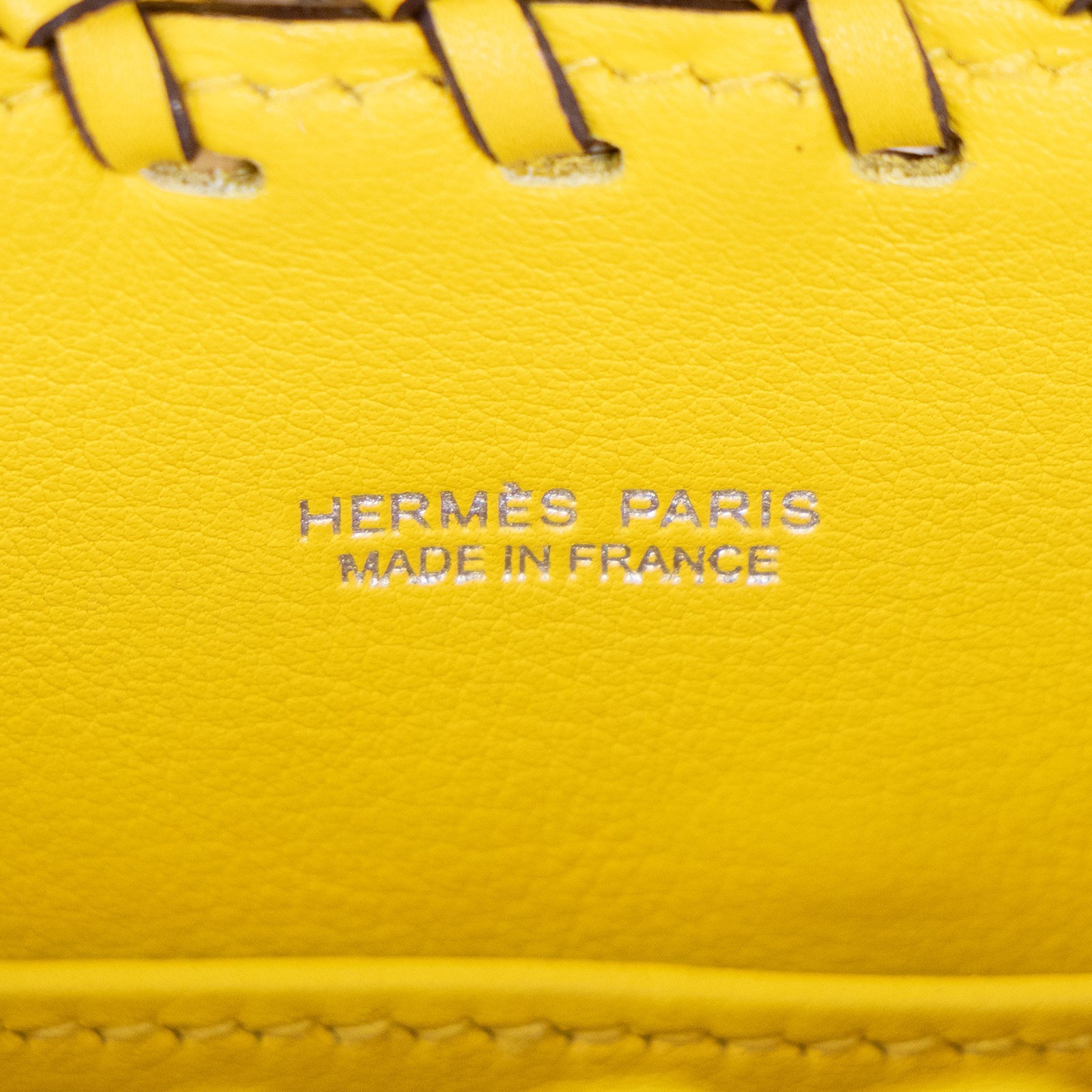 愛馬仕 Hermes Kelly Bag 凱莉包 mini Picnic KLMPIC Y刻 黃 MINI PICNIC 防塵袋