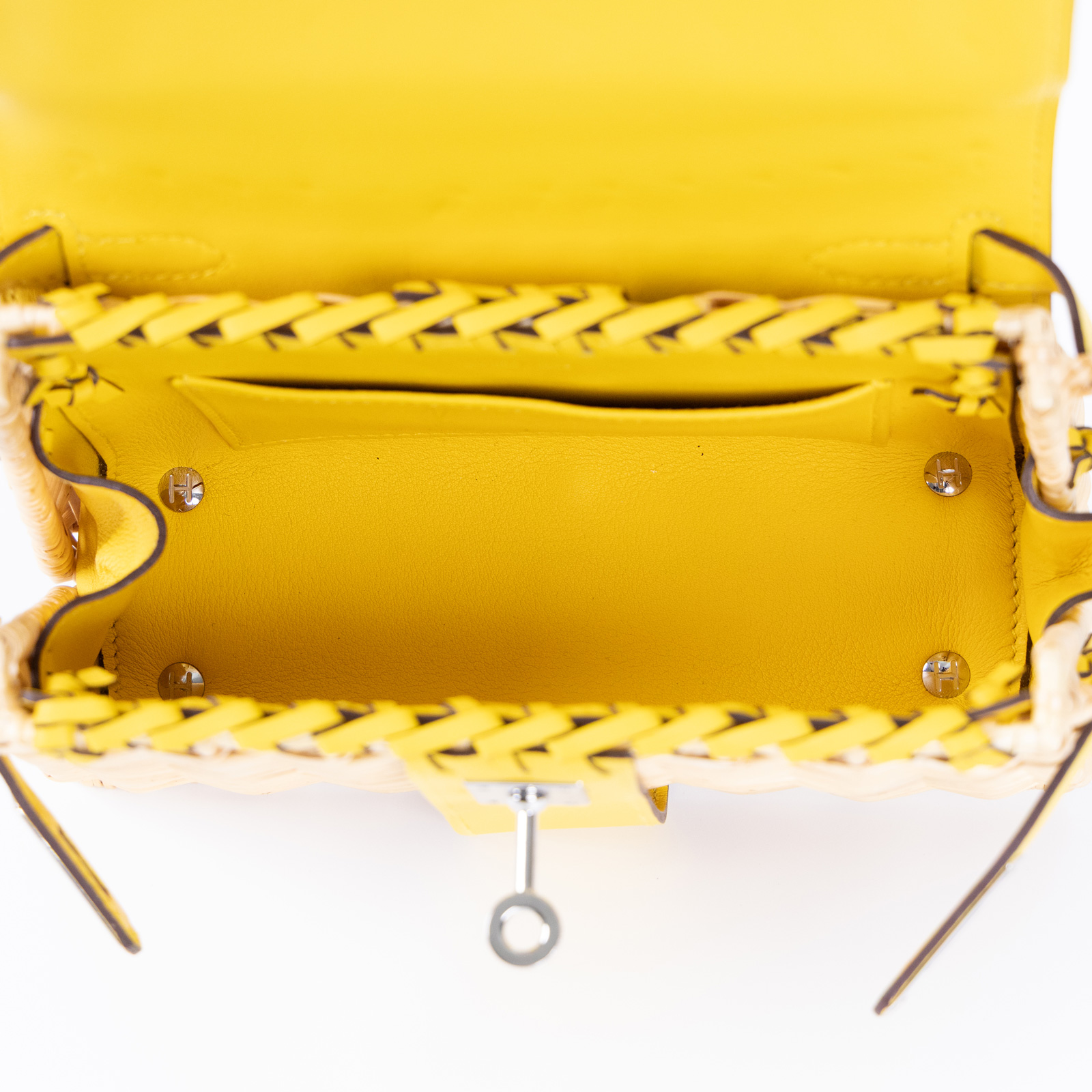 愛馬仕 Hermes Kelly Bag 凱莉包 mini Picnic KLMPIC Y刻 黃 MINI PICNIC 防塵袋