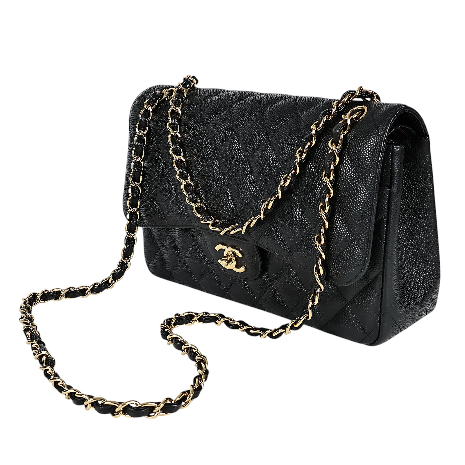 香奈兒 CHANEL Coco 30 肩背 斜背 口蓋包  27開 黑荔枝COCO30 保證卡