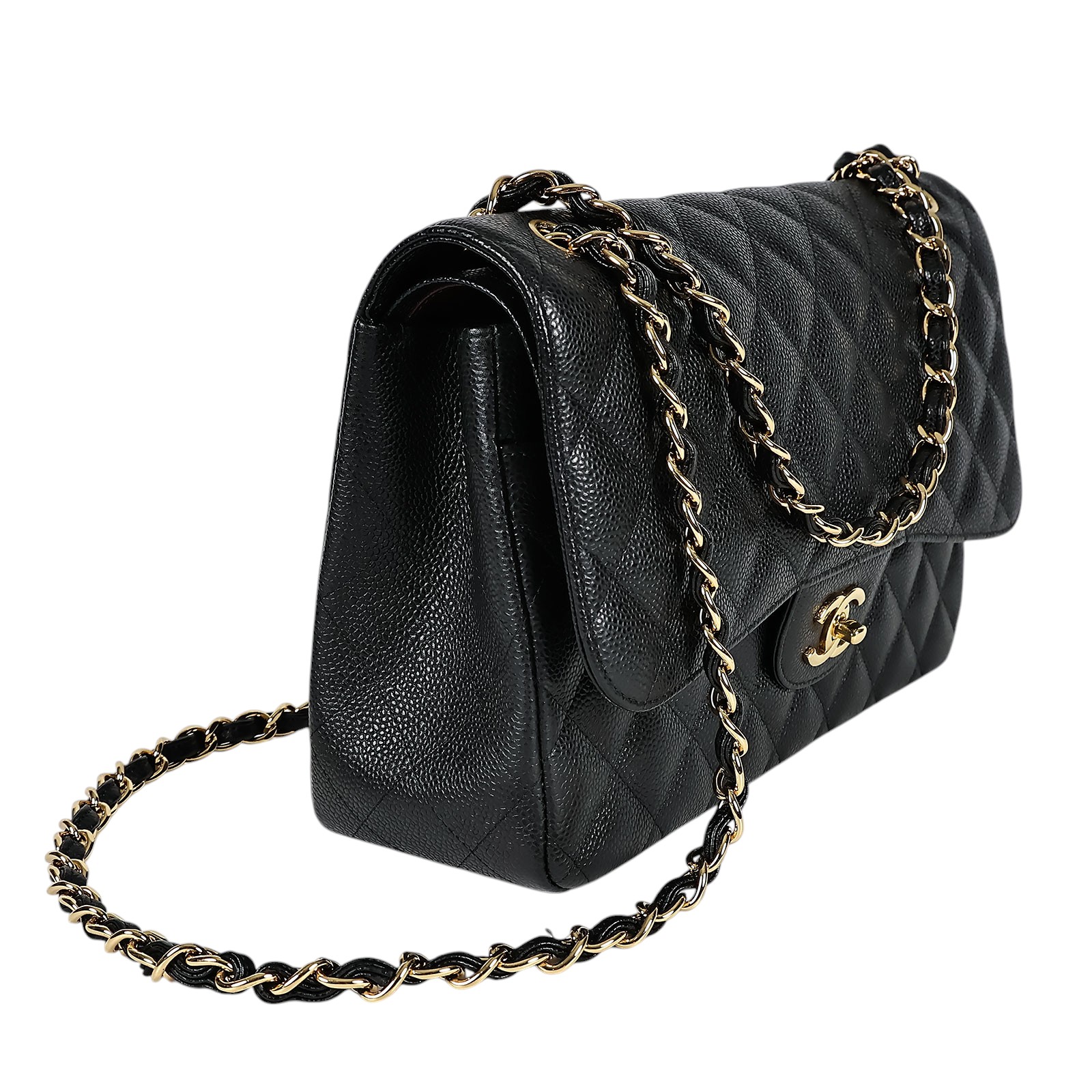 香奈兒 CHANEL Coco 30 肩背 斜背 口蓋包  27開 黑荔枝COCO30 保證卡