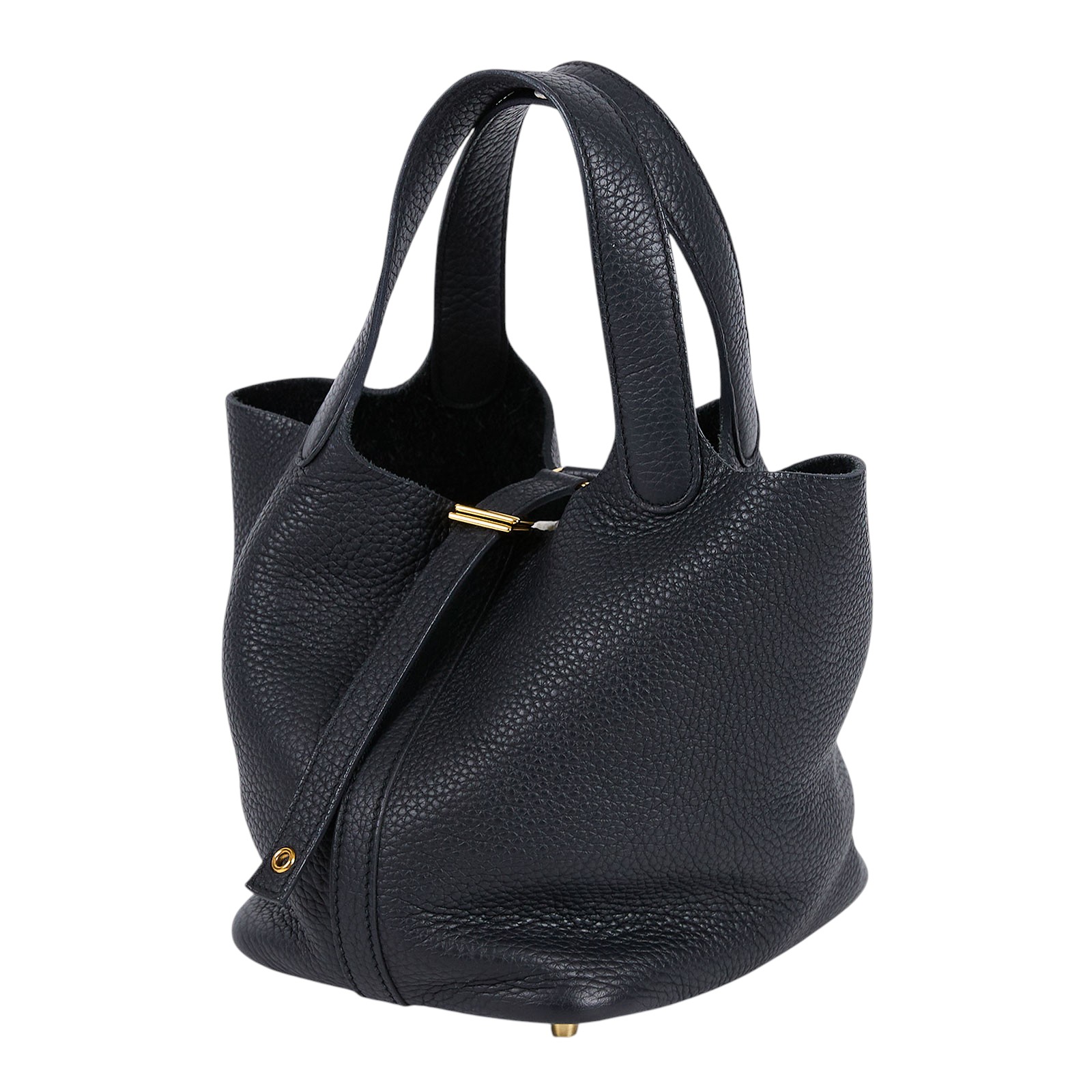 愛馬仕 Hermes Picotin Lock 18 菜籃子包 PT18 U刻 黑PICOTIN18 防塵袋