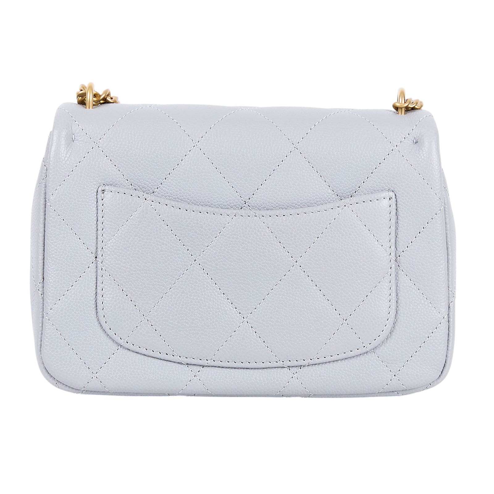 香奈兒 CHANEL Coco 肩背 斜背 口蓋包 AS3829 晶片款 灰愛心季節款方胖 原廠盒子/防塵袋/購買證明