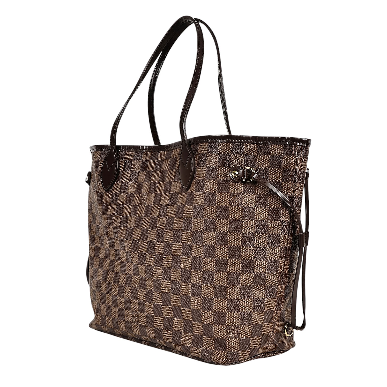 路易威登 LOUIS VUITTON 棕棋盤 MM 托特包 N51105 棋盤格NEVERFULL MM 防塵袋
