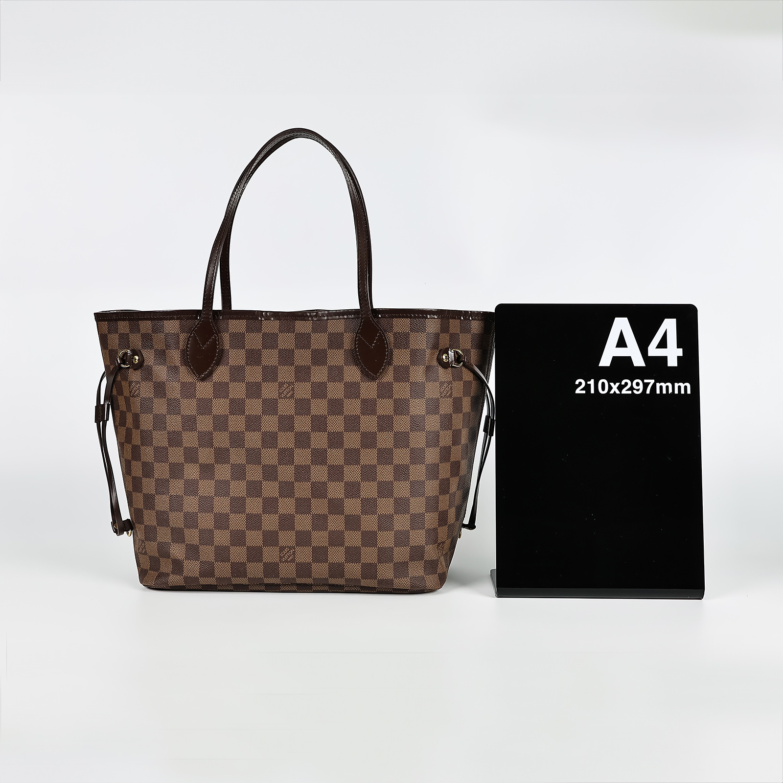 路易威登 LOUIS VUITTON 棕棋盤 MM 托特包 N51105 棋盤格NEVERFULL MM 防塵袋