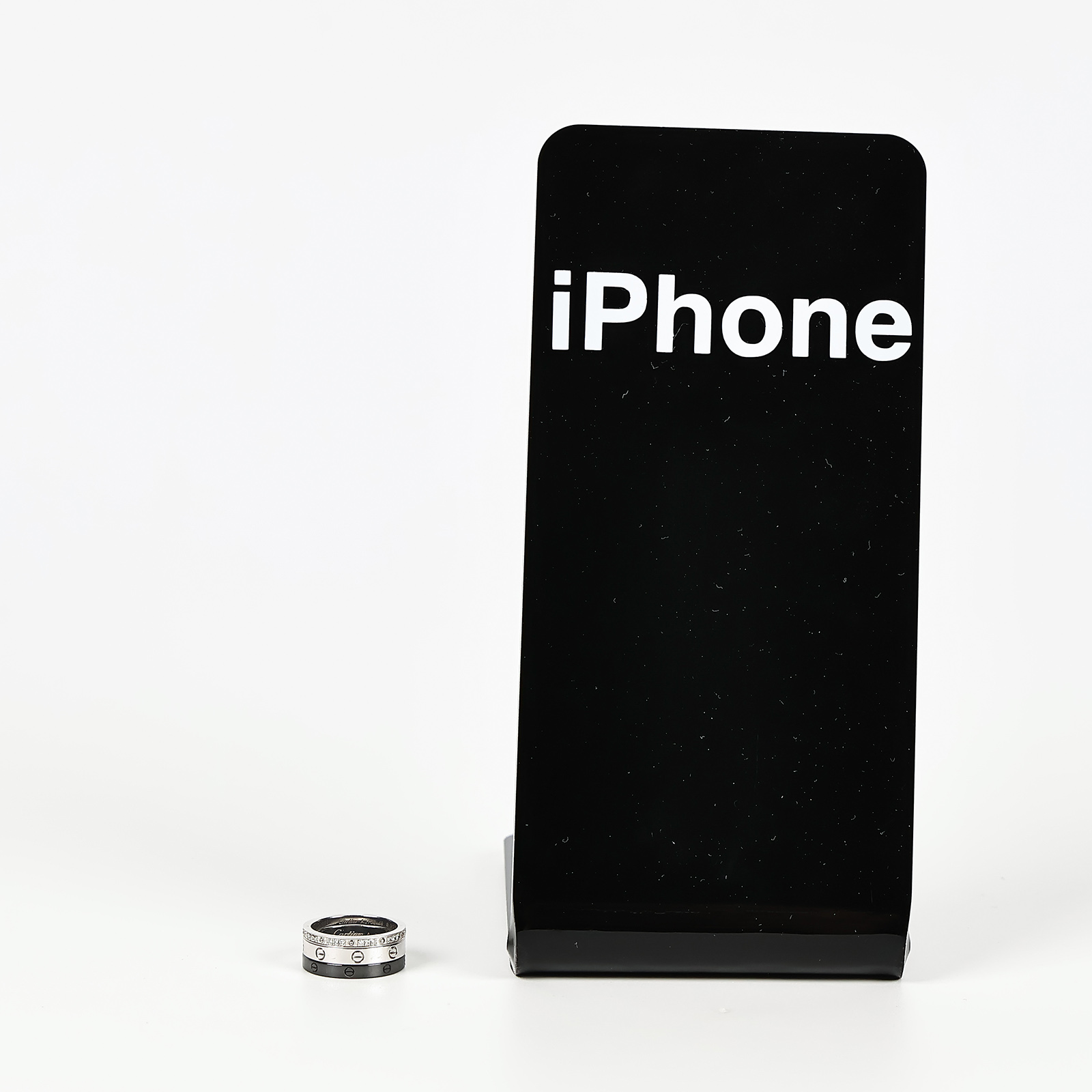 卡地亞 CARTIER Love 戒指 B4097849 Love three hoop 白金黑陶瓷細戒 #49 原廠盒子/保證卡