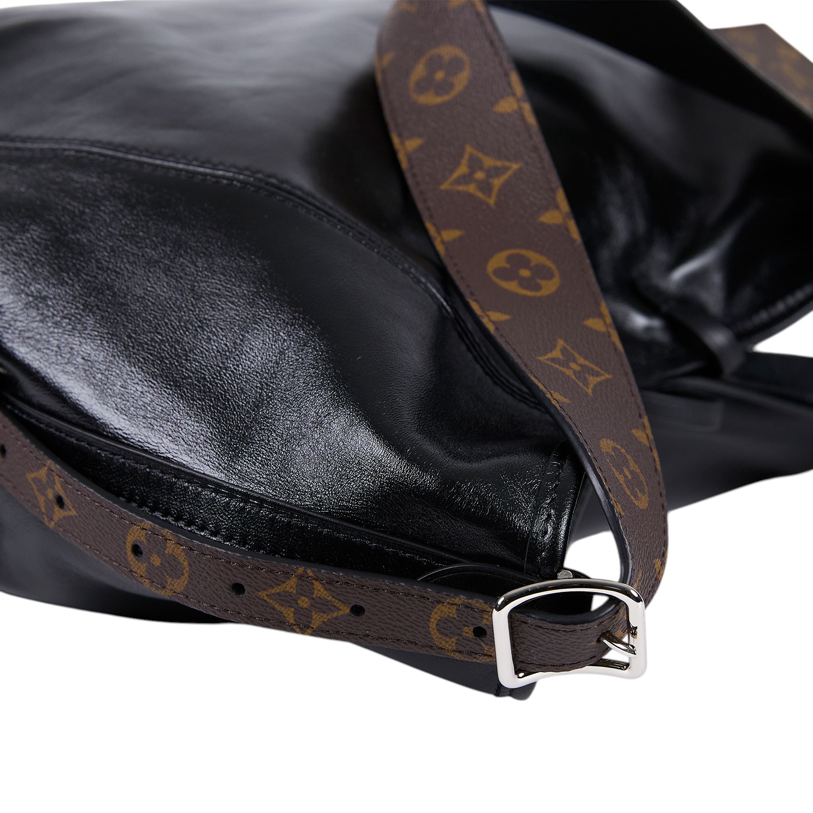 路易威登 LOUIS VUITTON CarryAll Vibe MM 手提 肩背包 黑色 M25143 晶片款 CARRYALL VIBE  MM 無附屬品