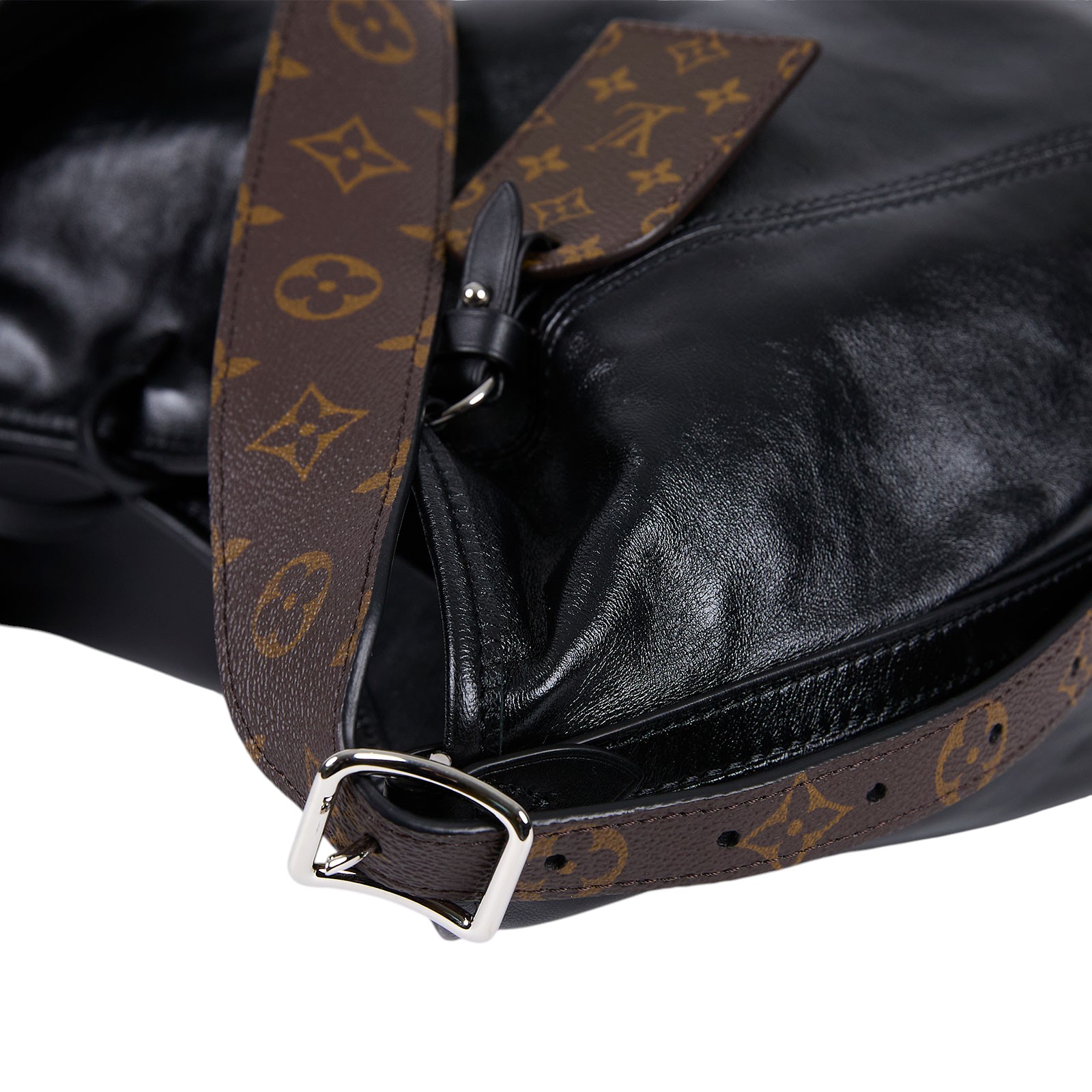 路易威登 LOUIS VUITTON CarryAll Vibe MM 手提 肩背包 黑色 M25143 晶片款 CARRYALL VIBE  MM 無附屬品