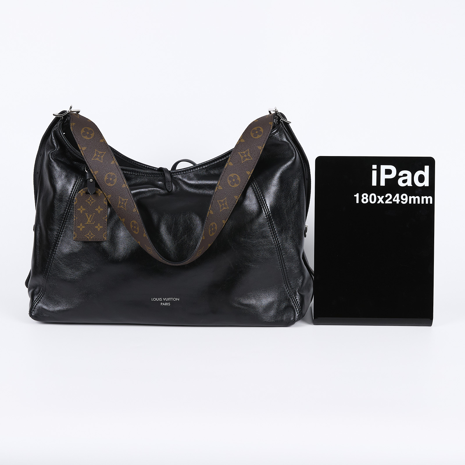 路易威登 LOUIS VUITTON CarryAll Vibe MM 手提 肩背包 黑色 M25143 晶片款 CARRYALL VIBE  MM 無附屬品