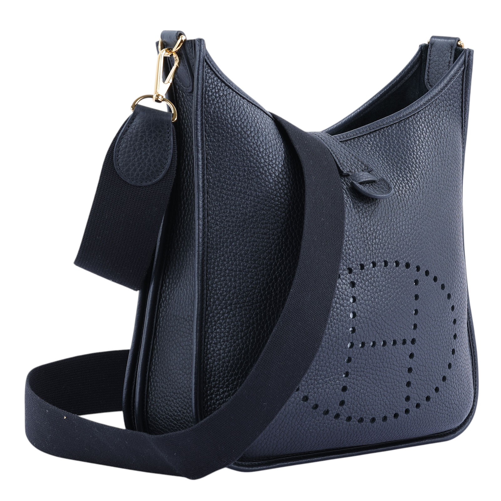 愛馬仕 Hermes Evelyne Bag 伊芙琳包 29 馬蹄型 EV29 W刻 黑EVELYNE29 原廠盒子/防塵袋/購買證明