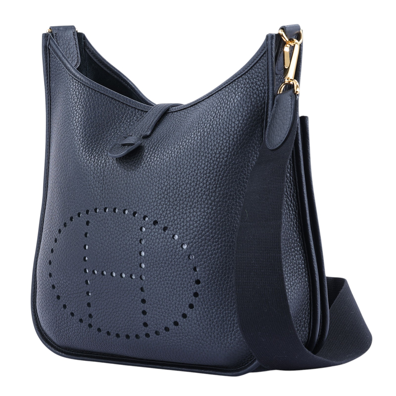 愛馬仕 Hermes Evelyne Bag 伊芙琳包 29 馬蹄型 EV29 W刻 黑EVELYNE29 原廠盒子/防塵袋/購買證明