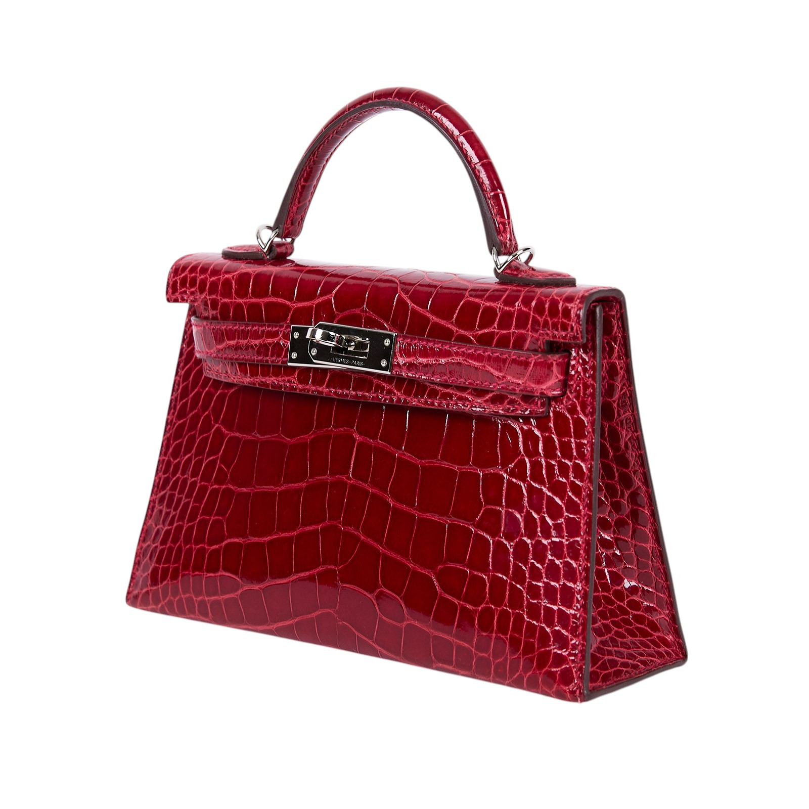 愛馬仕 Hermes Kelly Bag 凱莉包 mini KLM A刻 紅鱷魚皮MINI KELLY 防塵袋
