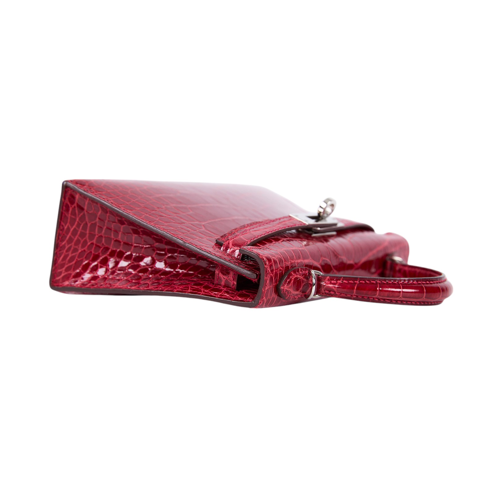 愛馬仕 Hermes Kelly Bag 凱莉包 mini KLM A刻 紅鱷魚皮MINI KELLY 防塵袋