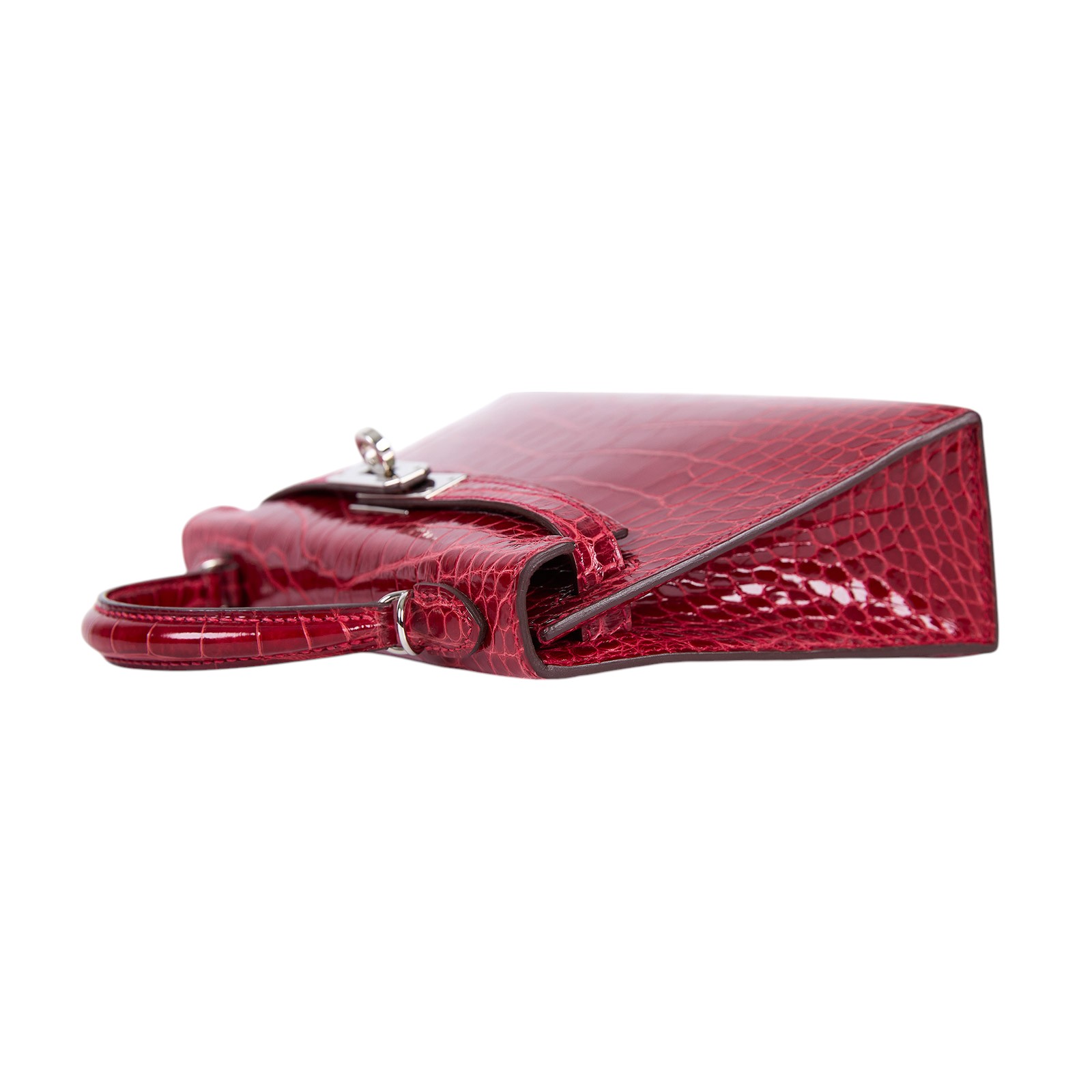 愛馬仕 Hermes Kelly Bag 凱莉包 mini KLM A刻 紅鱷魚皮MINI KELLY 防塵袋