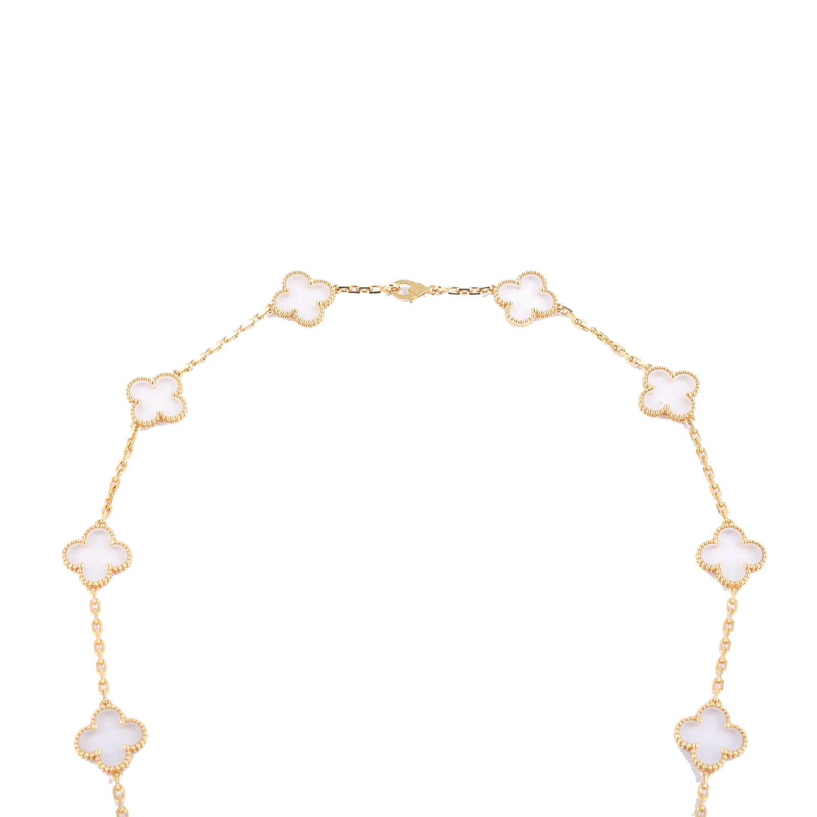 梵克雅寶 Van Cleef & Arpels Vintage Alhambra 長項鍊 日本限定 VCARP39C00 水晶二十花項鍊 原廠盒子/保書