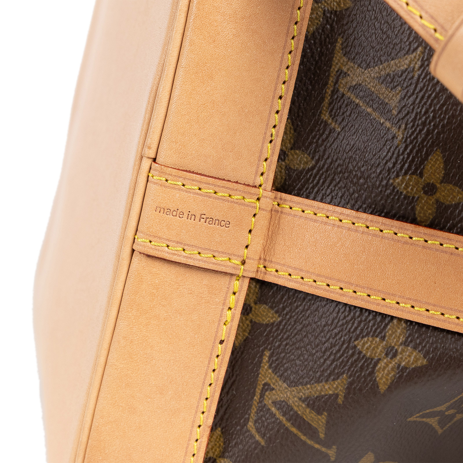 路易威登 LOUIS VUITTON Petit Noé 束口 水桶包 經典帆布 M46984 晶片款 原花水桶包 無附屬品