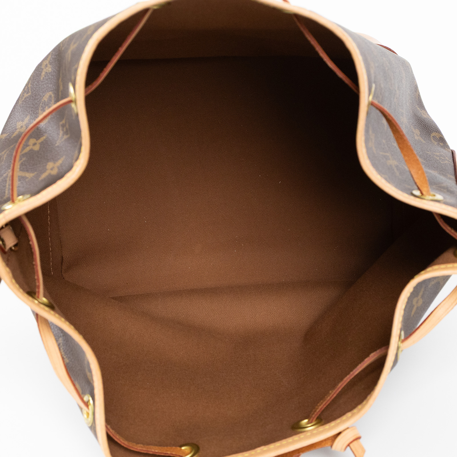 路易威登 LOUIS VUITTON Petit Noé 束口 水桶包 經典帆布 M46984 晶片款 原花水桶包 無附屬品