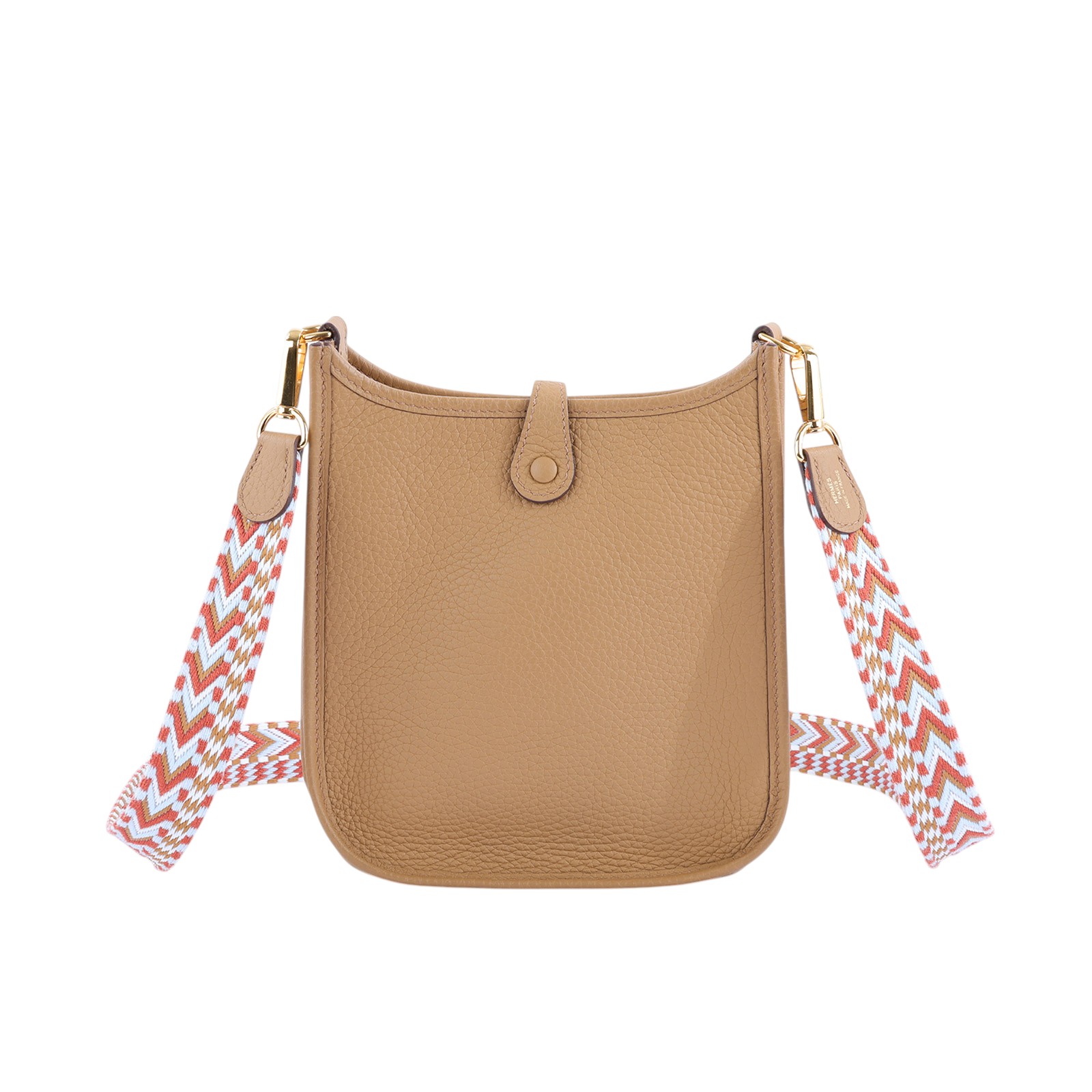 愛馬仕 Hermes Evelyne Bag Mini 伊芙琳包 Evelyne 16 EV16 U刻 芝麻色 MINI EVELYNE 防塵袋