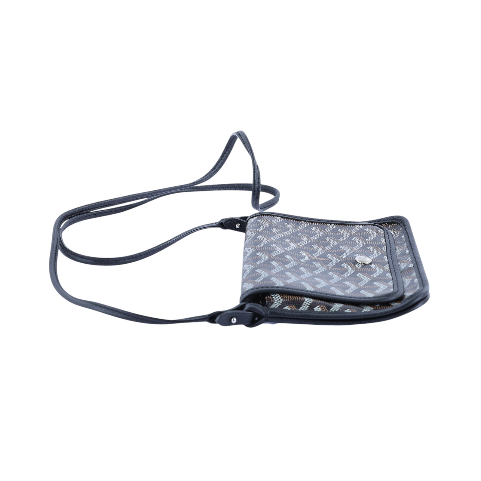 高雅德 GOYARD Plumet Pocket Wallet 肩背 隨身錢包 PLUMETPMLTY 黑PLUMET 防塵袋