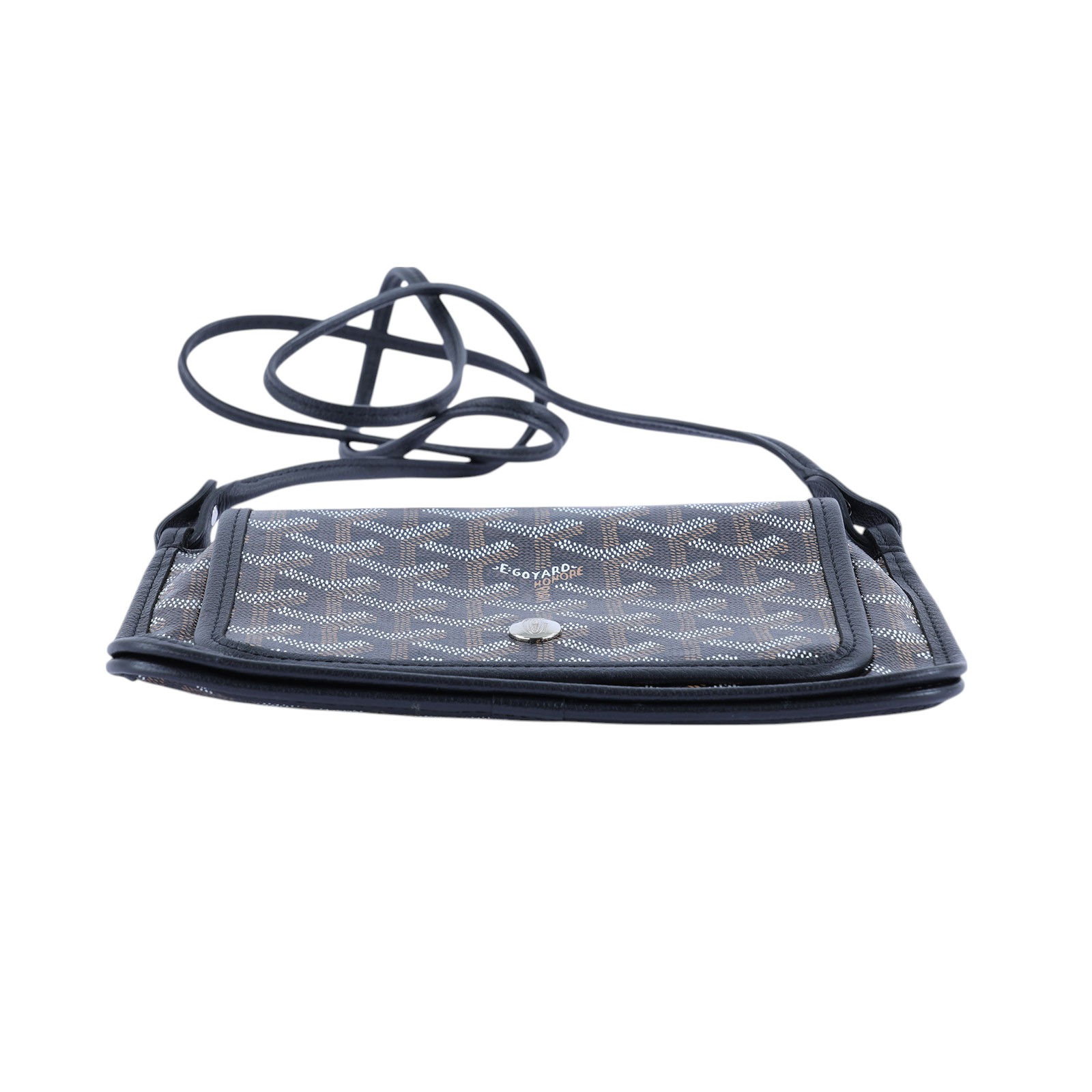 高雅德 GOYARD Plumet Pocket Wallet 肩背 隨身錢包 PLUMETPMLTY 黑PLUMET 防塵袋