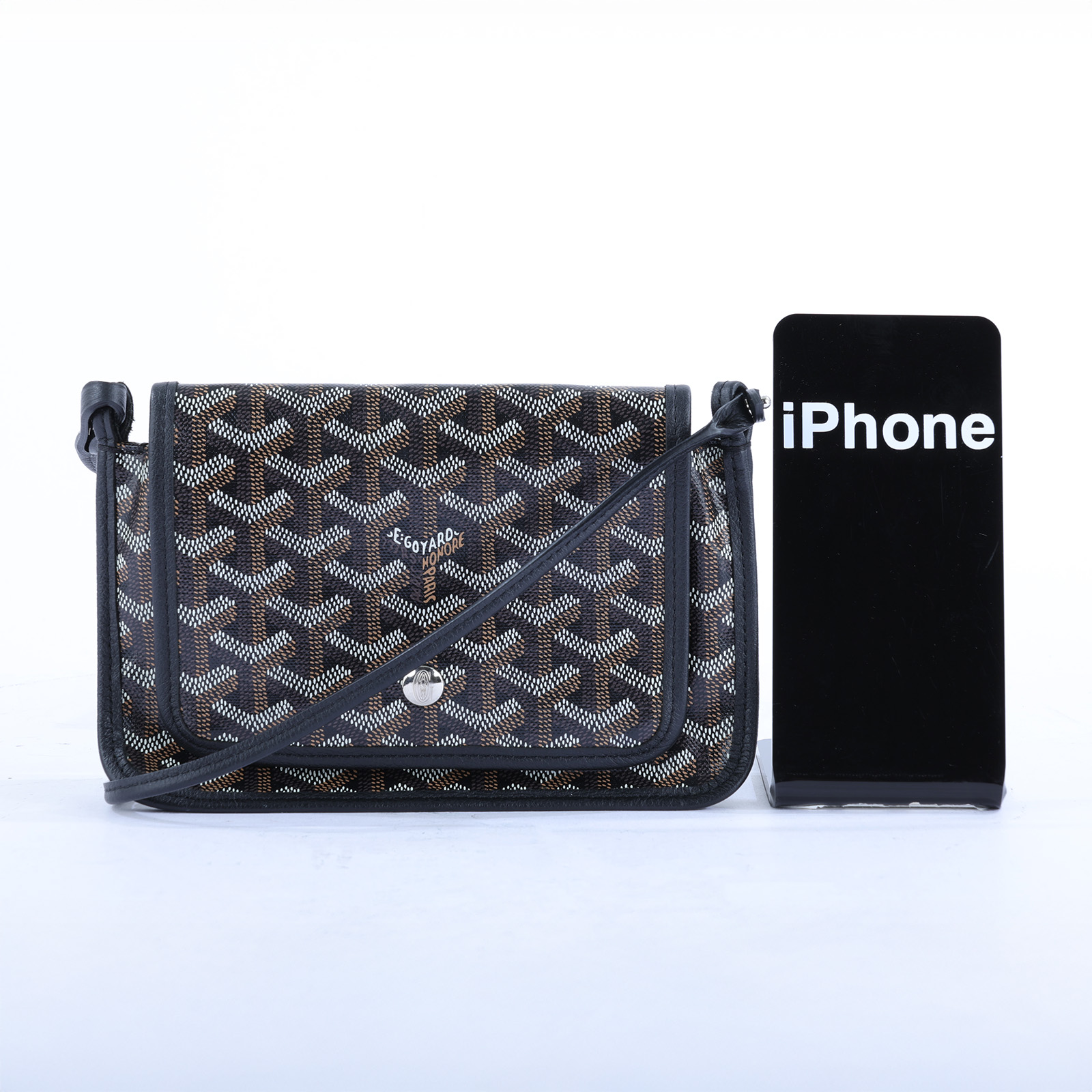 高雅德 GOYARD Plumet Pocket Wallet 肩背 隨身錢包 PLUMETPMLTY 黑PLUMET 防塵袋