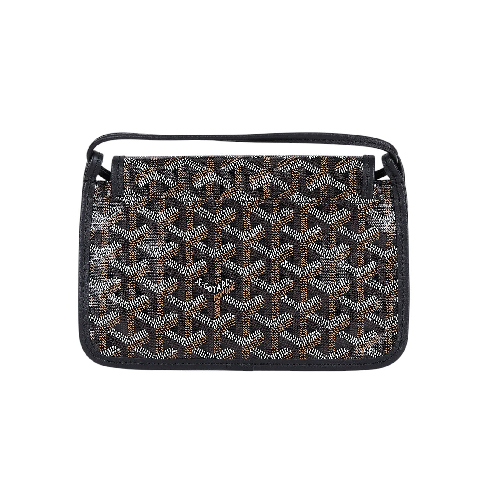 高雅德 GOYARD Plumet Pocket Wallet 肩背 隨身錢包 PLUMETPMLTY 黑PLUMET 防塵袋/購買證明