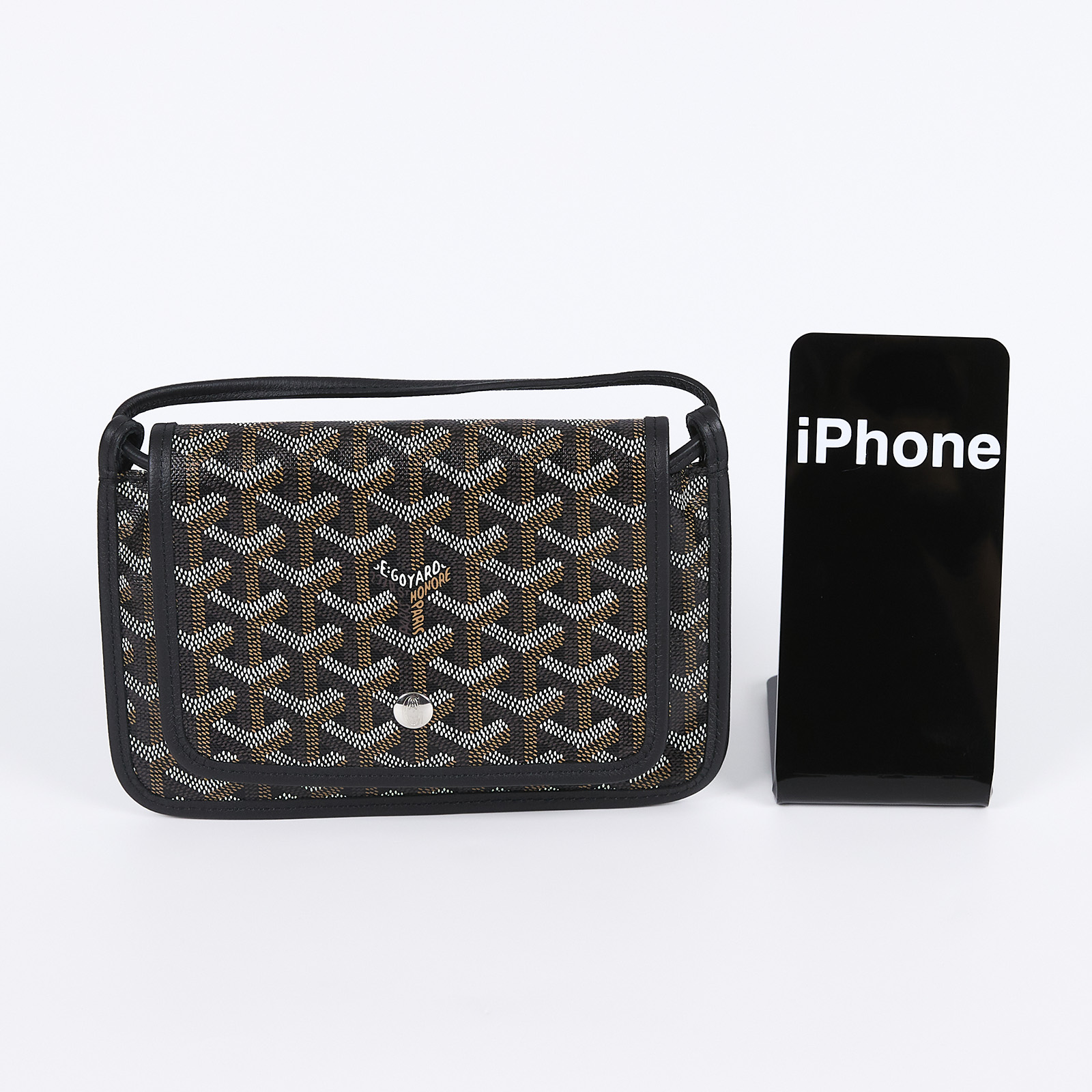 高雅德 GOYARD Plumet Pocket Wallet 肩背 隨身錢包 PLUMETPMLTY 黑PLUMET 防塵袋/購買證明