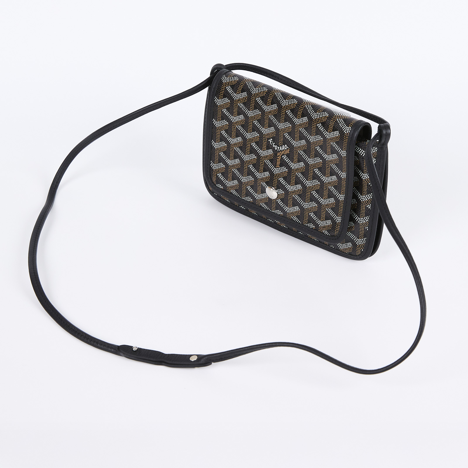 高雅德 GOYARD Plumet Pocket Wallet 肩背 隨身錢包 PLUMETPMLTY 黑PLUMET 防塵袋/購買證明