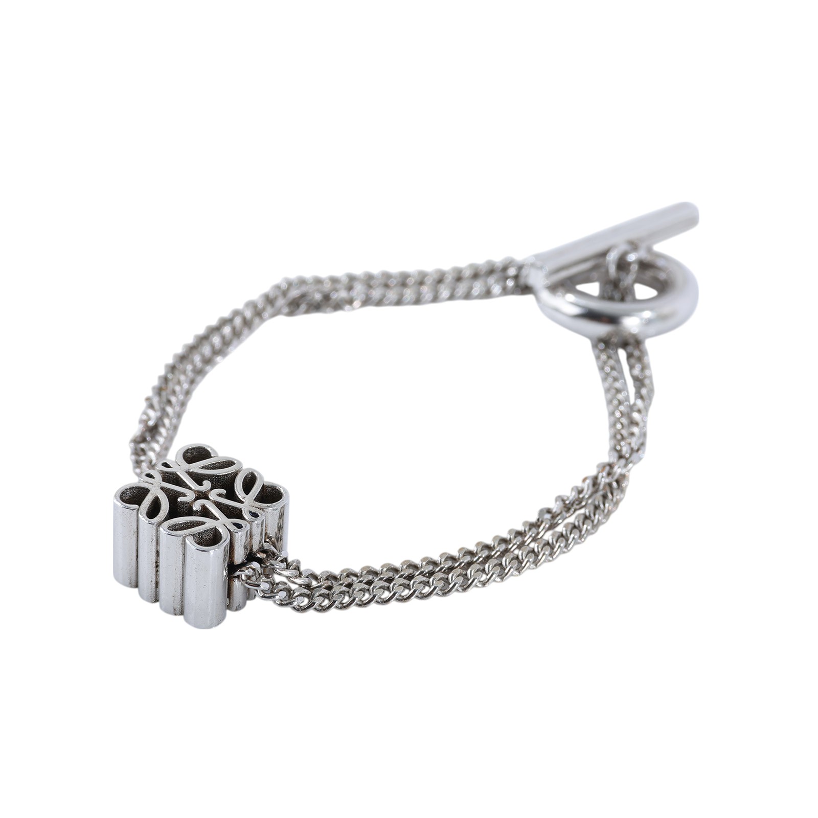 羅意威 LOEWE 墜飾手鍊  純銀手鍊#S 原廠盒子