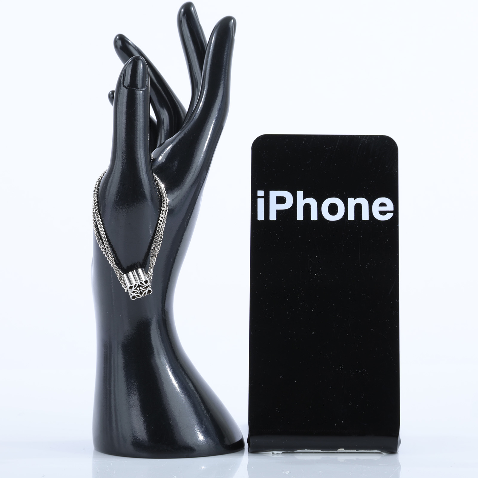 羅意威 LOEWE 墜飾手鍊  純銀手鍊#S 原廠盒子