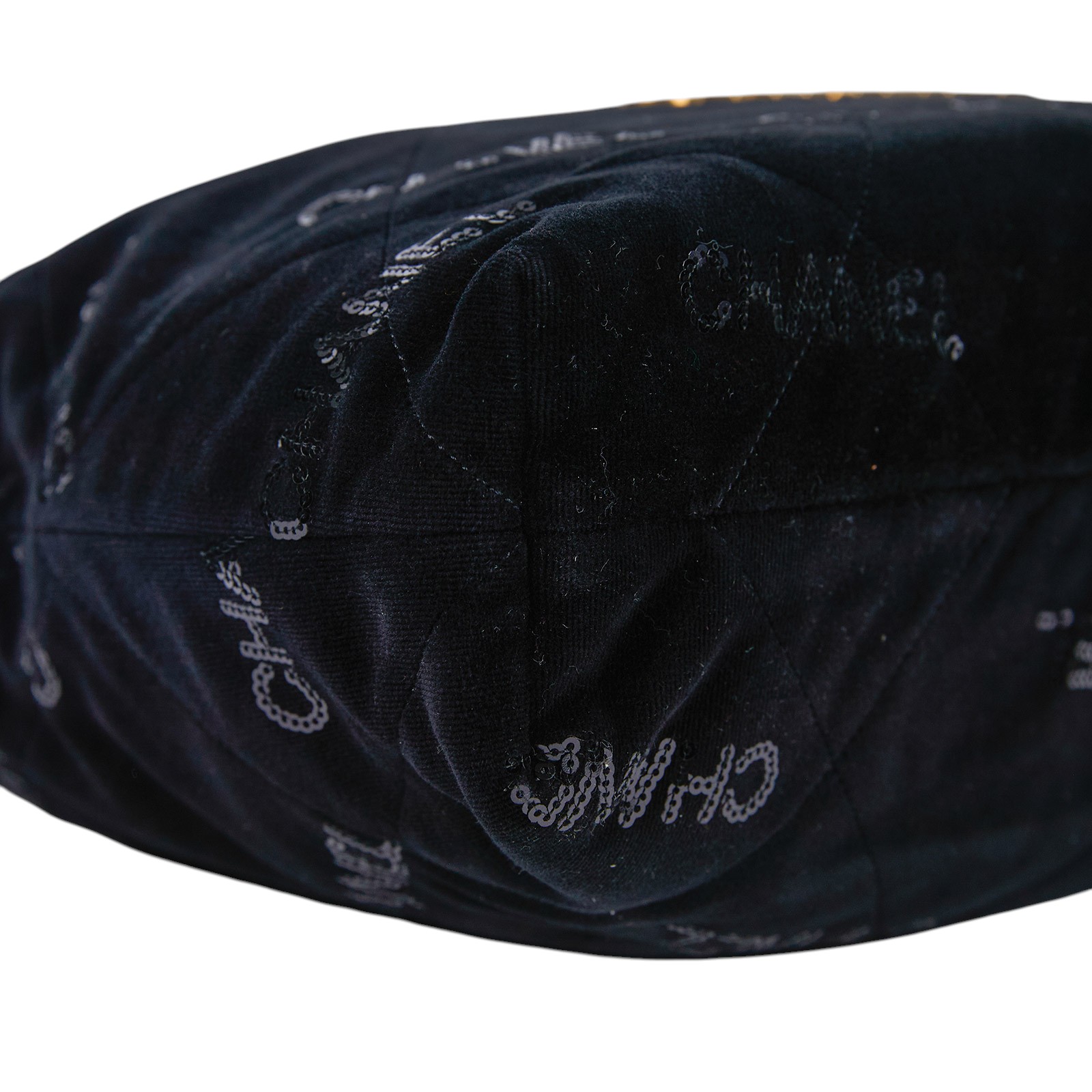 香奈兒 CHANEL 22 中型 束口包 AS3261 晶片款 黑絲絨亮片22包  中號 防塵袋