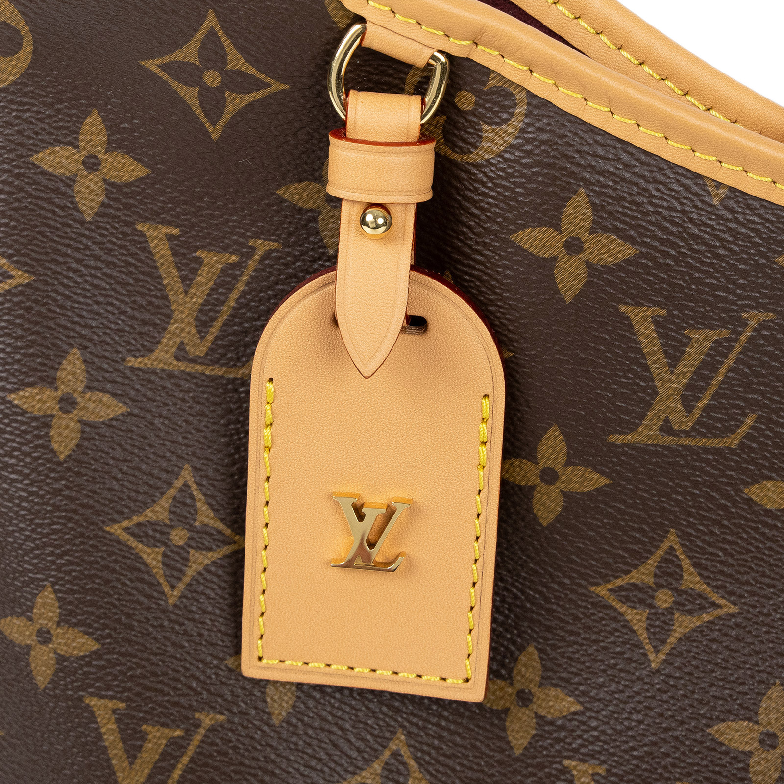 路易威登 LOUIS VUITTON CarryAll MM 原花 肩背包 M46197 晶片款 原花CARRYALL MM 原廠盒子/防塵袋/官網明細/內袋