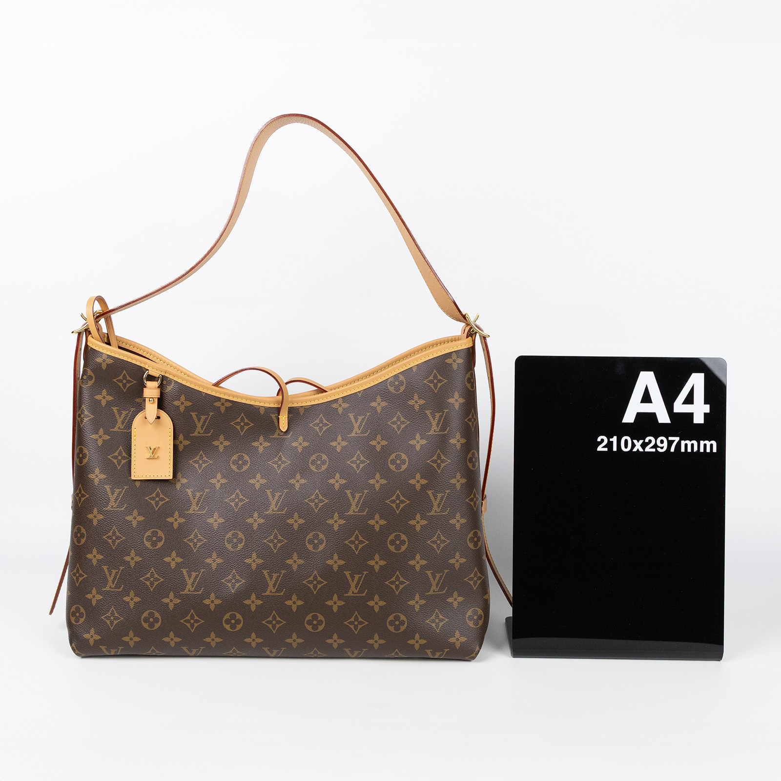 路易威登 LOUIS VUITTON CarryAll MM 原花 肩背包 M46197 晶片款 原花CARRYALL MM 原廠盒子/防塵袋/官網明細/內袋