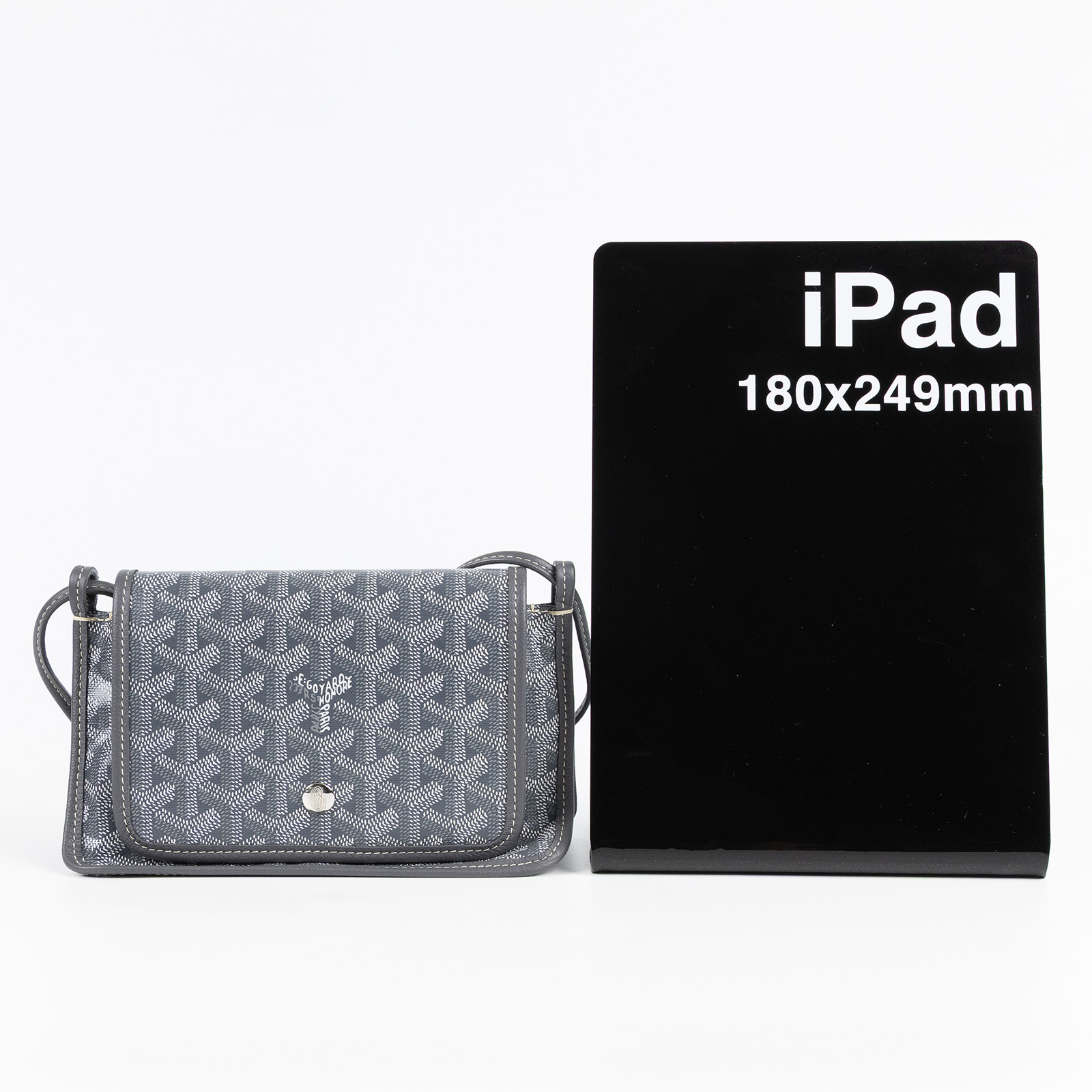 高雅德 GOYARD Plumet Pocket Wallet 肩背 隨身錢包 PLUMETPMLTY 灰色PLUMET 防塵袋/購買證明