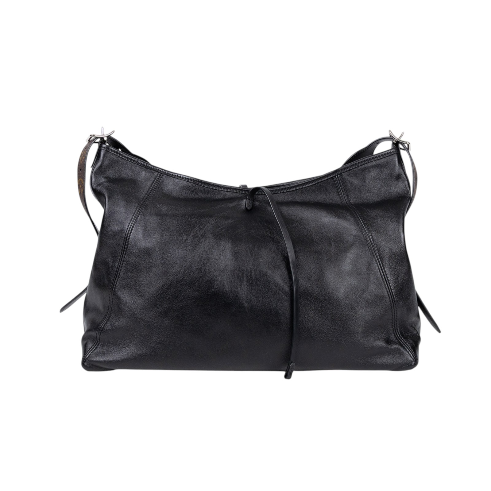 路易威登 LOUIS VUITTON CarryAll Vibe MM 手提 肩背包 黑色 M25143 晶片款  防塵袋/原廠盒子/購買證明