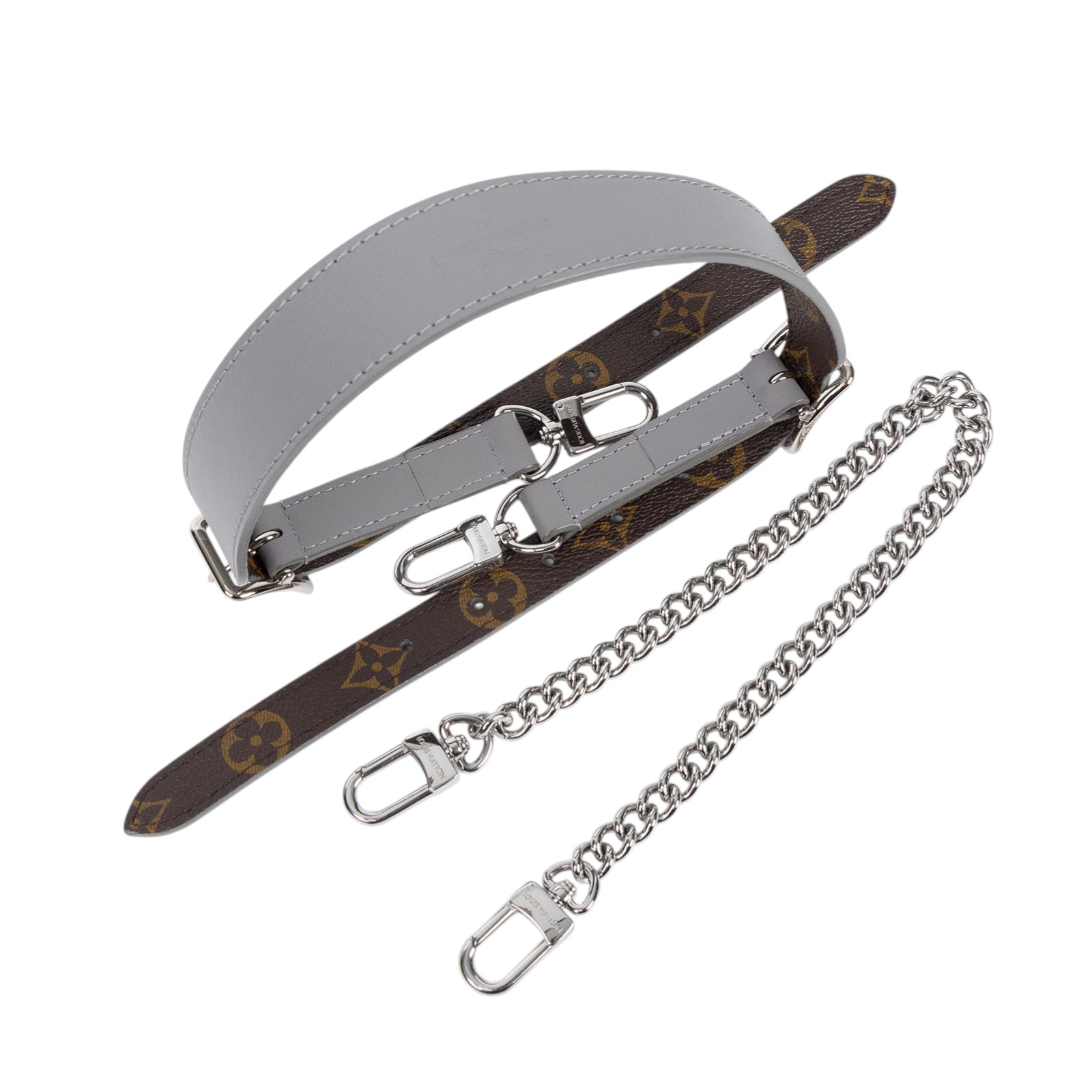 路易威登 LOUIS VUITTON CarryAll Cargo Vibe PM 手提包 灰色 M12579 晶片款  原廠盒子/防塵袋/皮背帶/銀鍊背帶