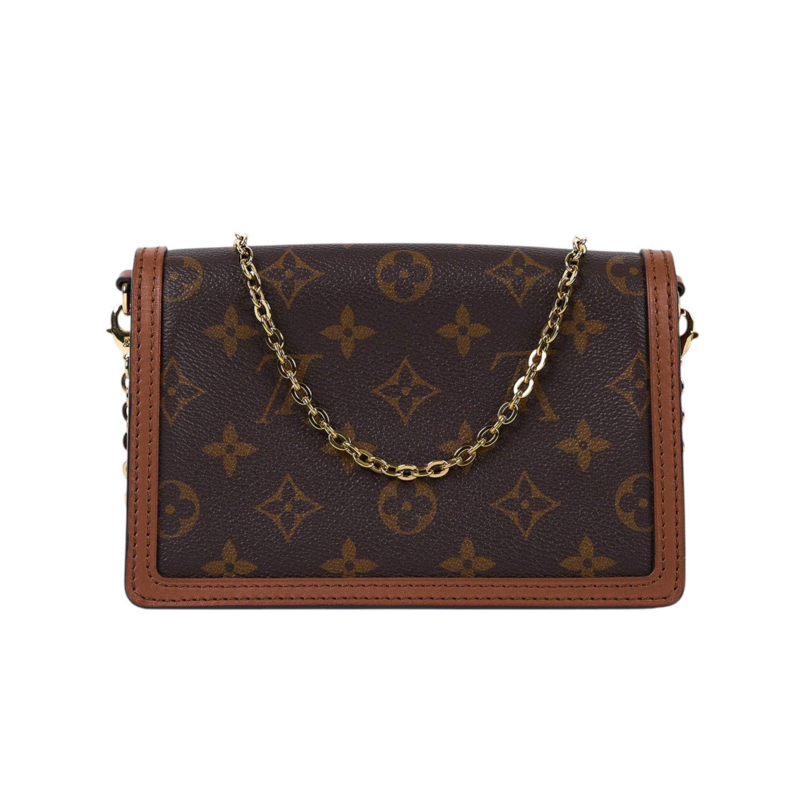 路易威登 LOUIS VUITTON Dauphine 鏈帶錢包 M68746 晶片款 原花DAUPHINE WOC 原廠盒子/防塵袋/購買證明