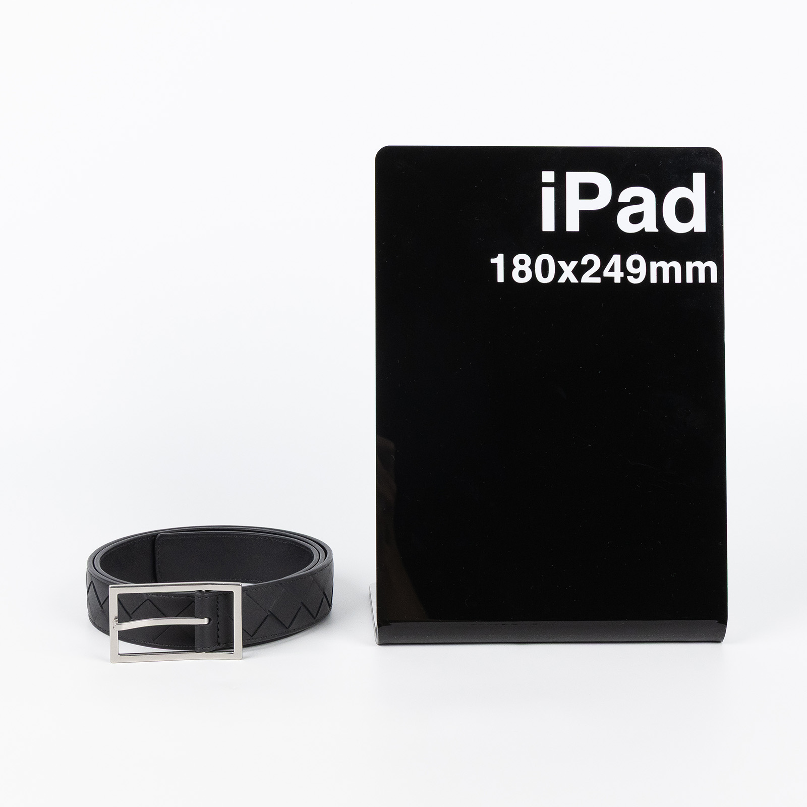 寶緹嘉 BOTTEGA VENETA Intrecciato 男士腰帶 620223VCPQ_90 黑編織皮帶 #90 防塵袋