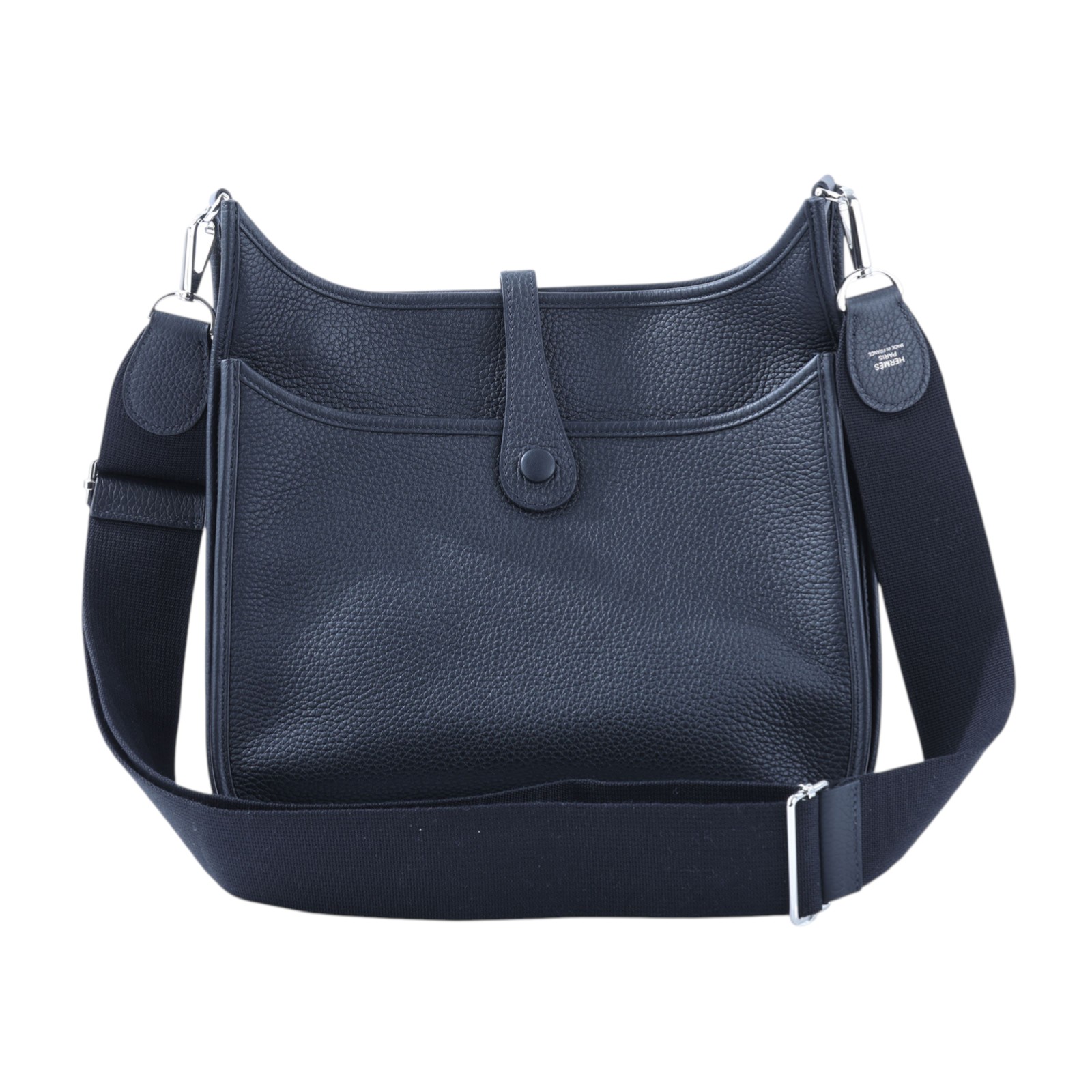 愛馬仕 Hermes Evelyne Bag 伊芙琳包 29 馬蹄型 H056277CK89 /B刻 黑EVELYNE 29 原廠盒子 /防塵袋/國外購買證明