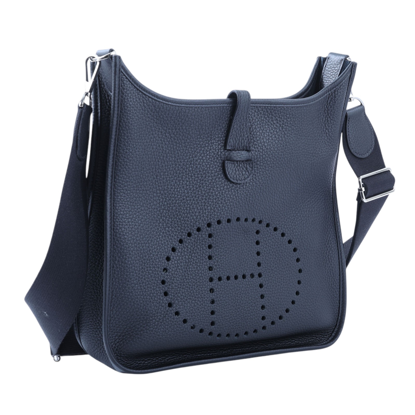 愛馬仕 Hermes Evelyne Bag 伊芙琳包 29 馬蹄型 H056277CK89 /B刻 黑EVELYNE 29 原廠盒子 /防塵袋/國外購買證明