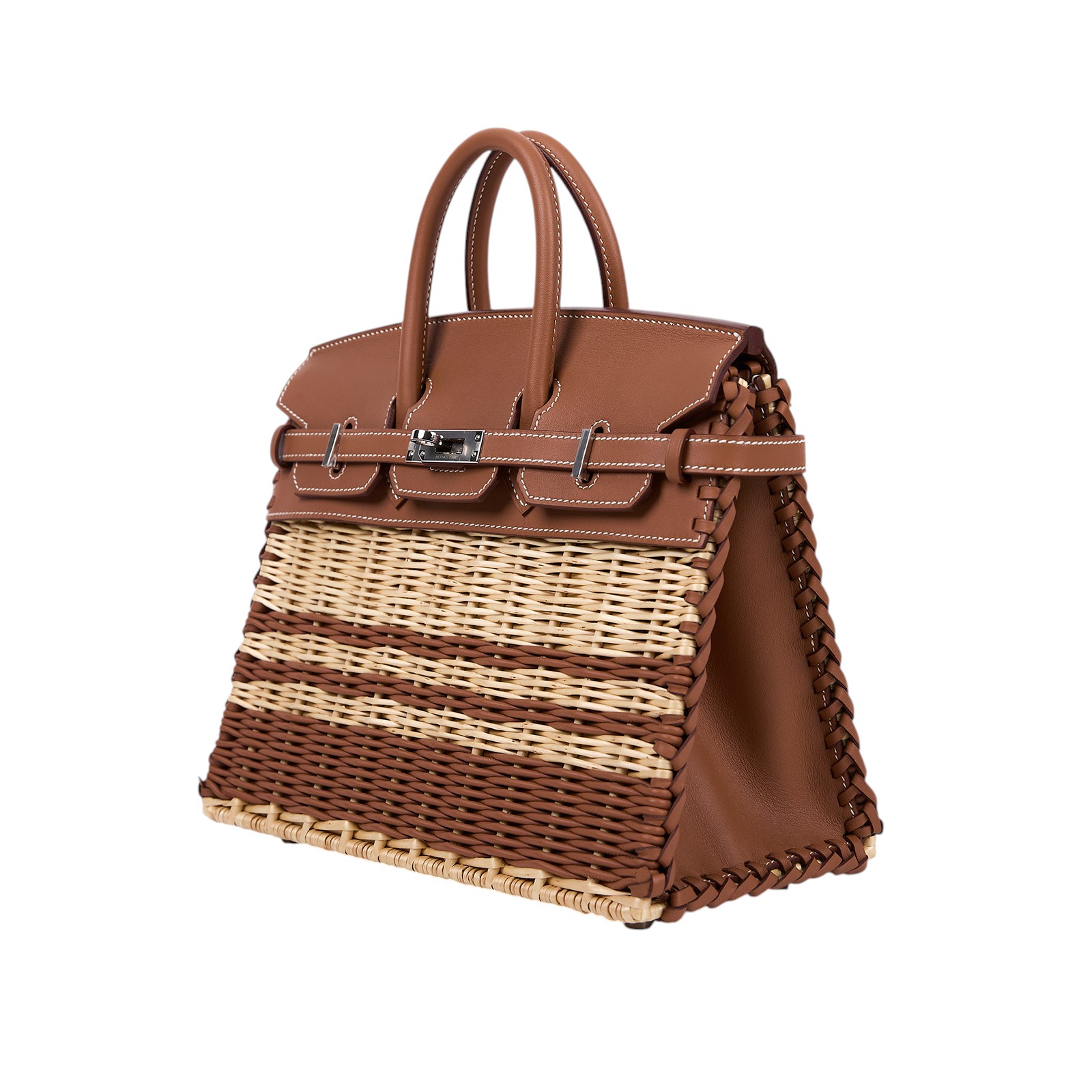 愛馬仕 Hermes Picnic Birkin Bag 柏金包 25 BK25PIC B刻  防塵袋/鎖組/海外購買證明