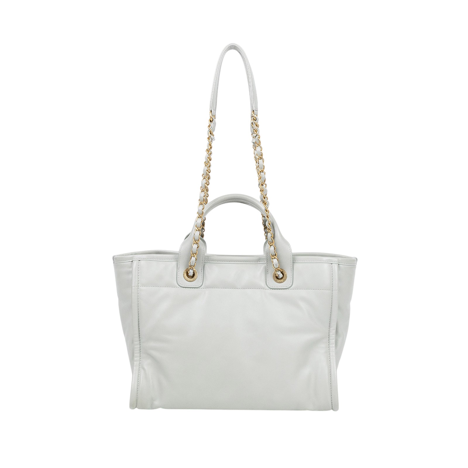 香奈兒 CHANEL 沙灘包 托特包 AS3351 晶片款 灰全皮沙灘包 防塵袋