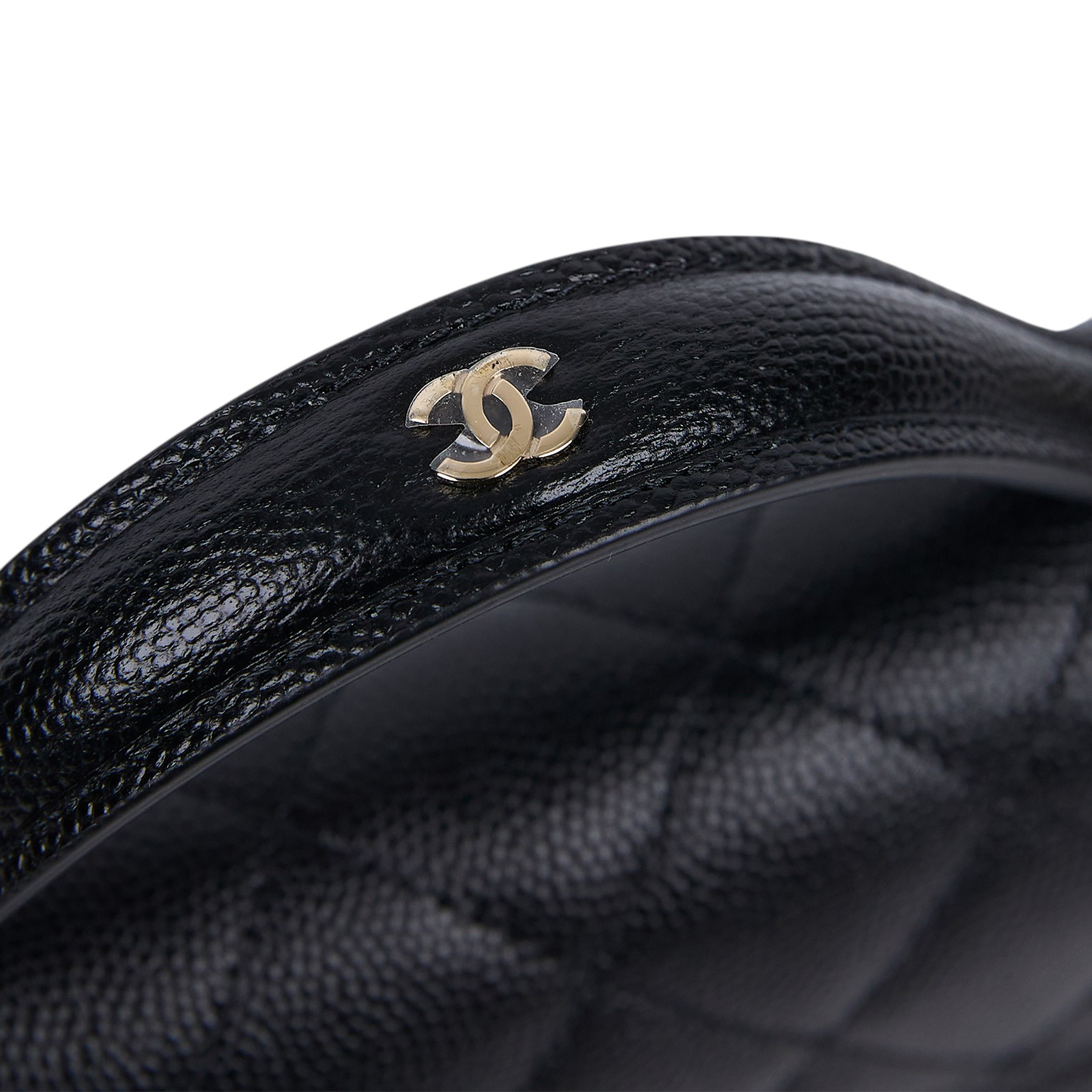 香奈兒 CHANEL 25C  WOC 荔枝 肩背包 AP4406 晶片款 黑荔枝手提練包 防塵袋