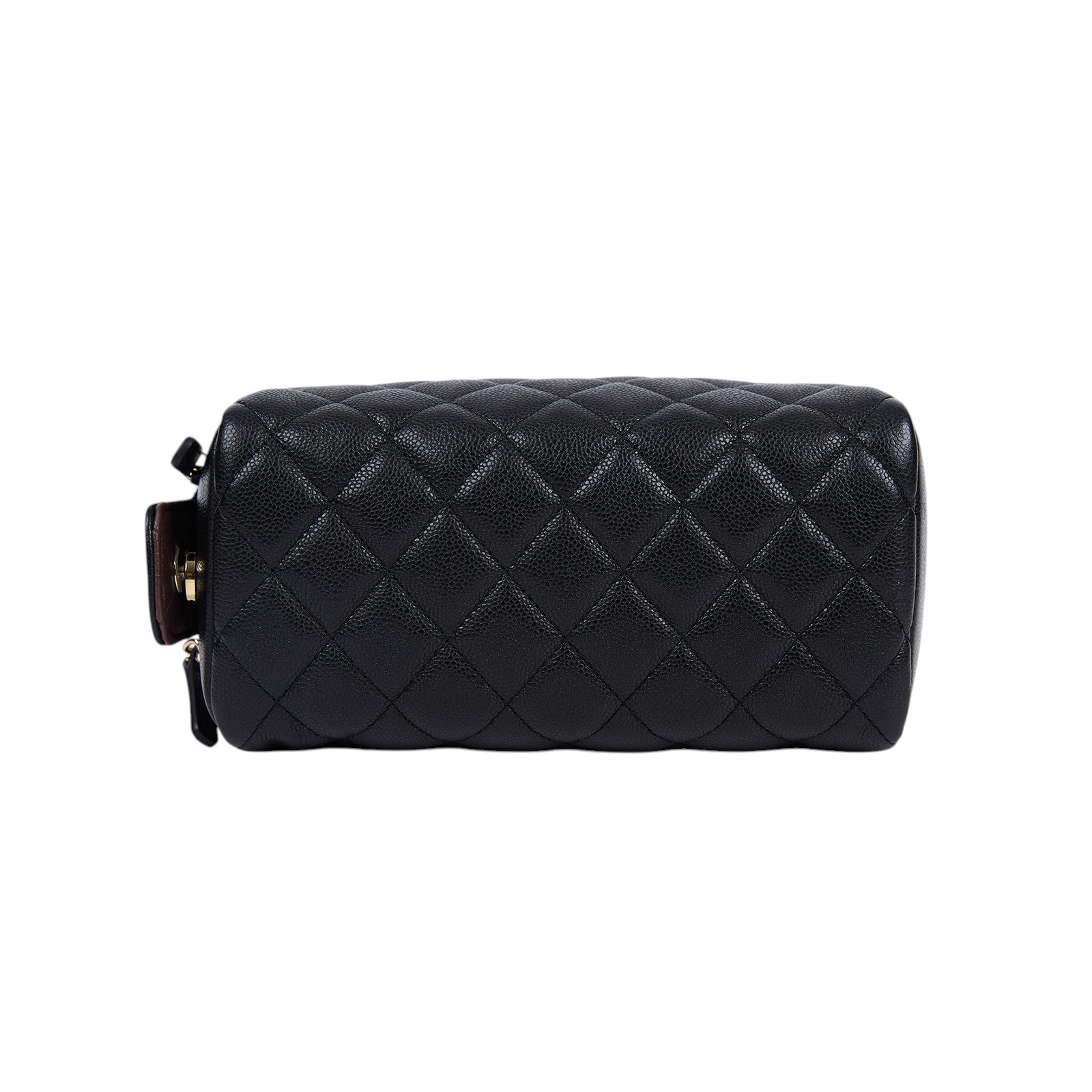 香奈兒 CHANEL 拉鍊 化妝包 AP3702 B10583 晶片款 黑荔枝貝殼化妝包 防塵袋