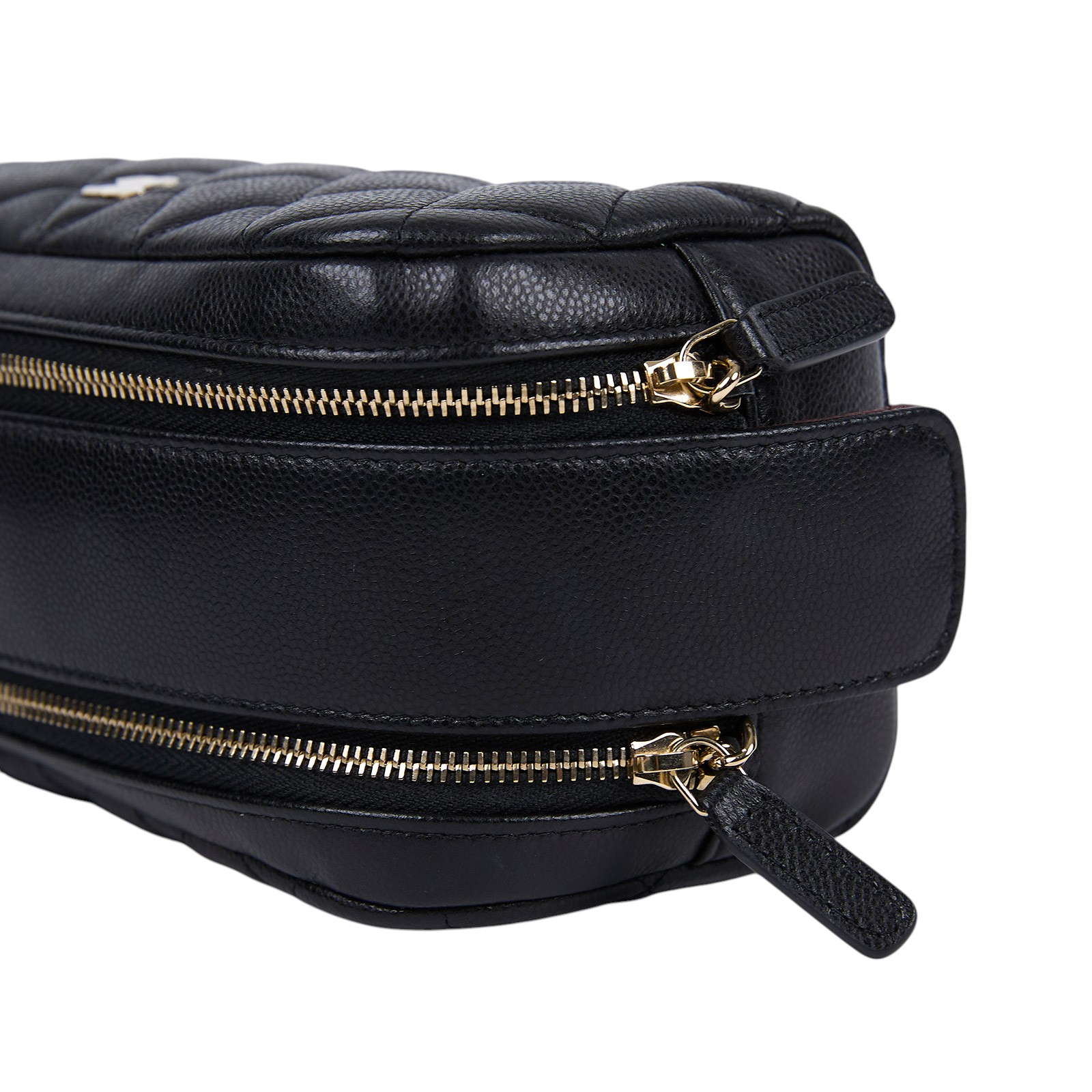 香奈兒 CHANEL 拉鍊 化妝包 AP3702 B10583 晶片款 黑荔枝貝殼化妝包 防塵袋