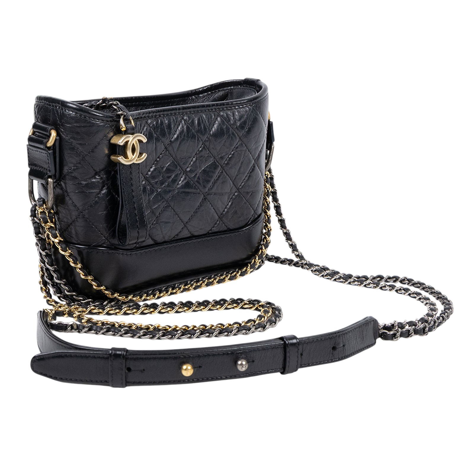 香奈兒 CHANEL 流浪包   晶片款 黑流浪包 無附屬品