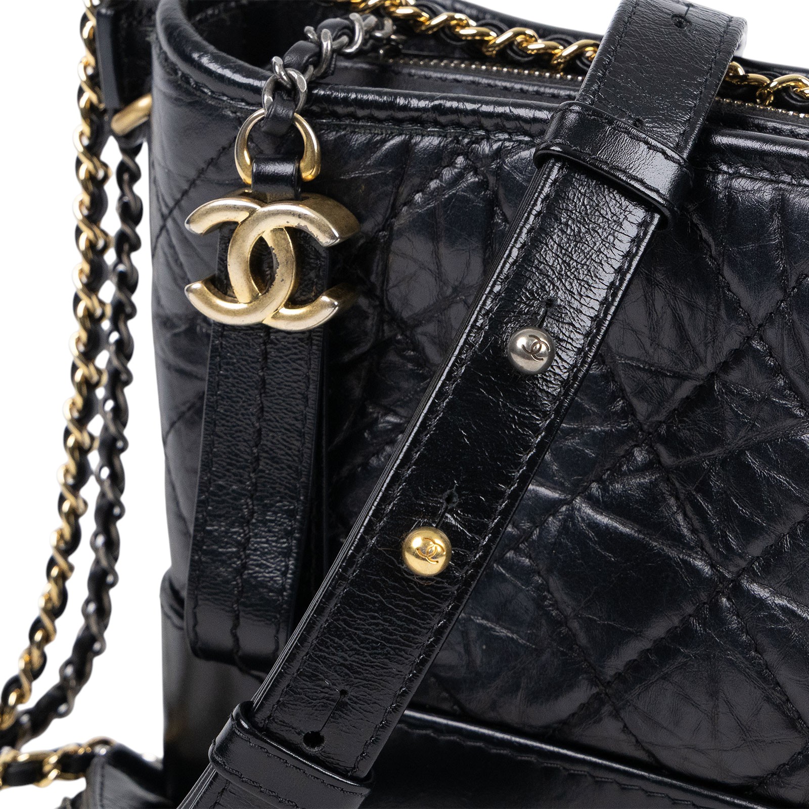 香奈兒 CHANEL 流浪包   晶片款 黑流浪包 無附屬品