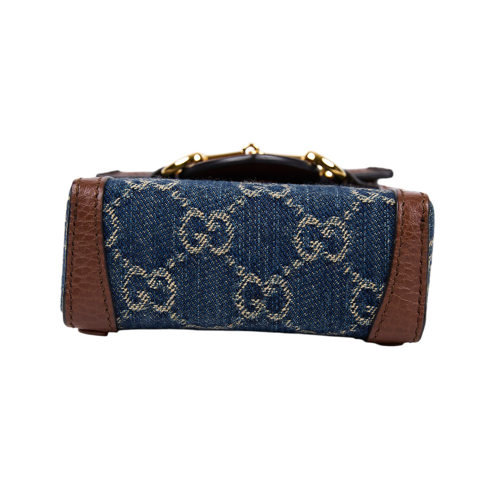 古馳 GUCCI 馬銜扣 1955 迷你袋 625615 藍GG手機包 防塵袋/原廠盒子