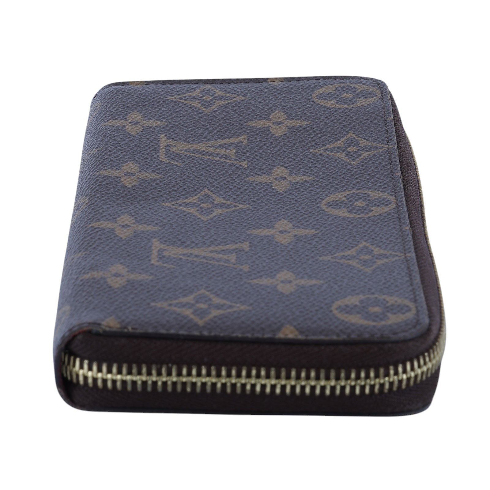 路易威登 LOUIS VUITTON Clémence 錢包 拉鍊 長夾 經典帆布 紫紅色 M60742 晶片款 莓紅原花拉鍊長夾 防塵袋/原廠盒子