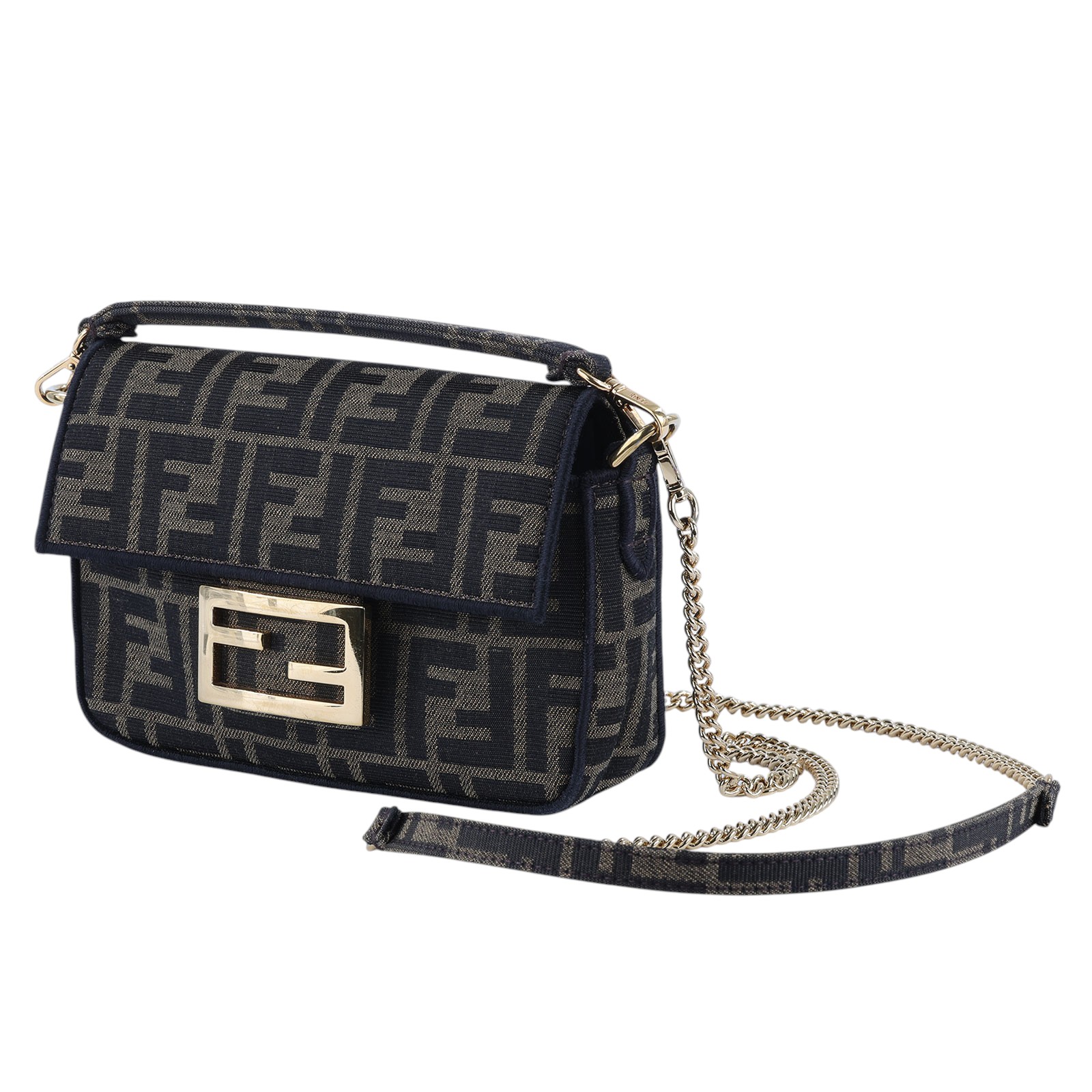 芬迪 FENDI Baguette  8BS017A6V5 原花FF帆布 BAGUETTE MINI 防塵袋