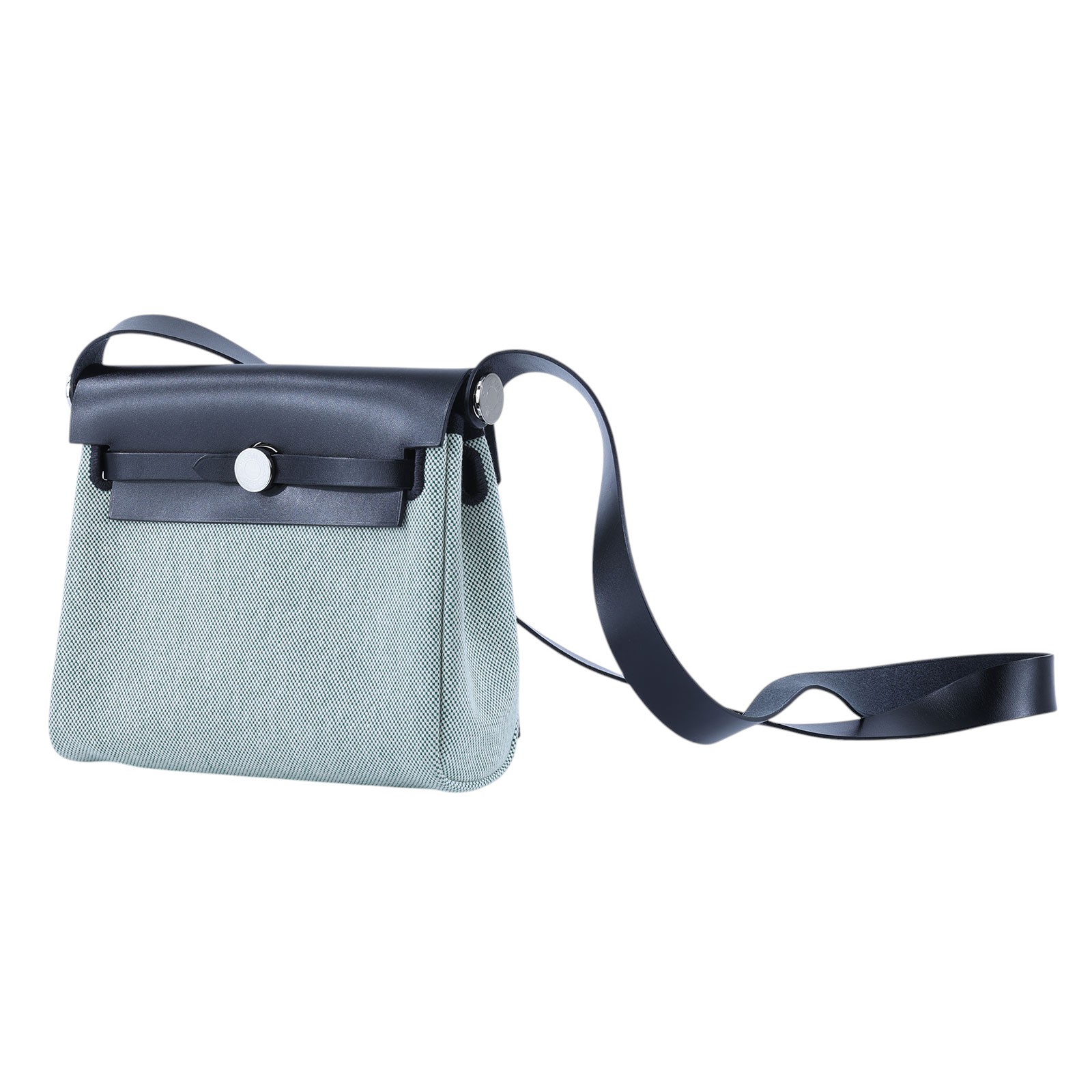 愛馬仕 Hermes Herbag Zip 20 HER20 K刻 白綠HERBAG 20 原廠盒子/防塵袋